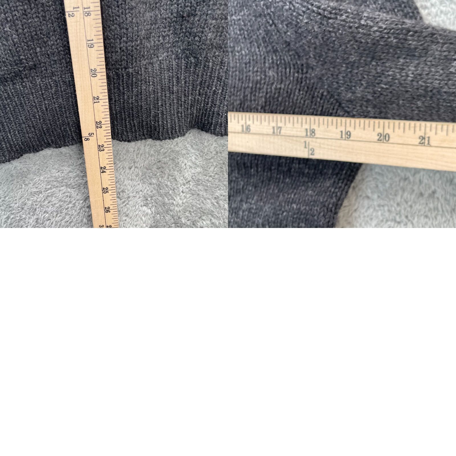 Vintage Vintage Rei Sweater Womens Small Gray Tight Knit Wool Blend Ribbed Shawl Collar Size S / US 4 / IT 40 - 8 Thumbnail