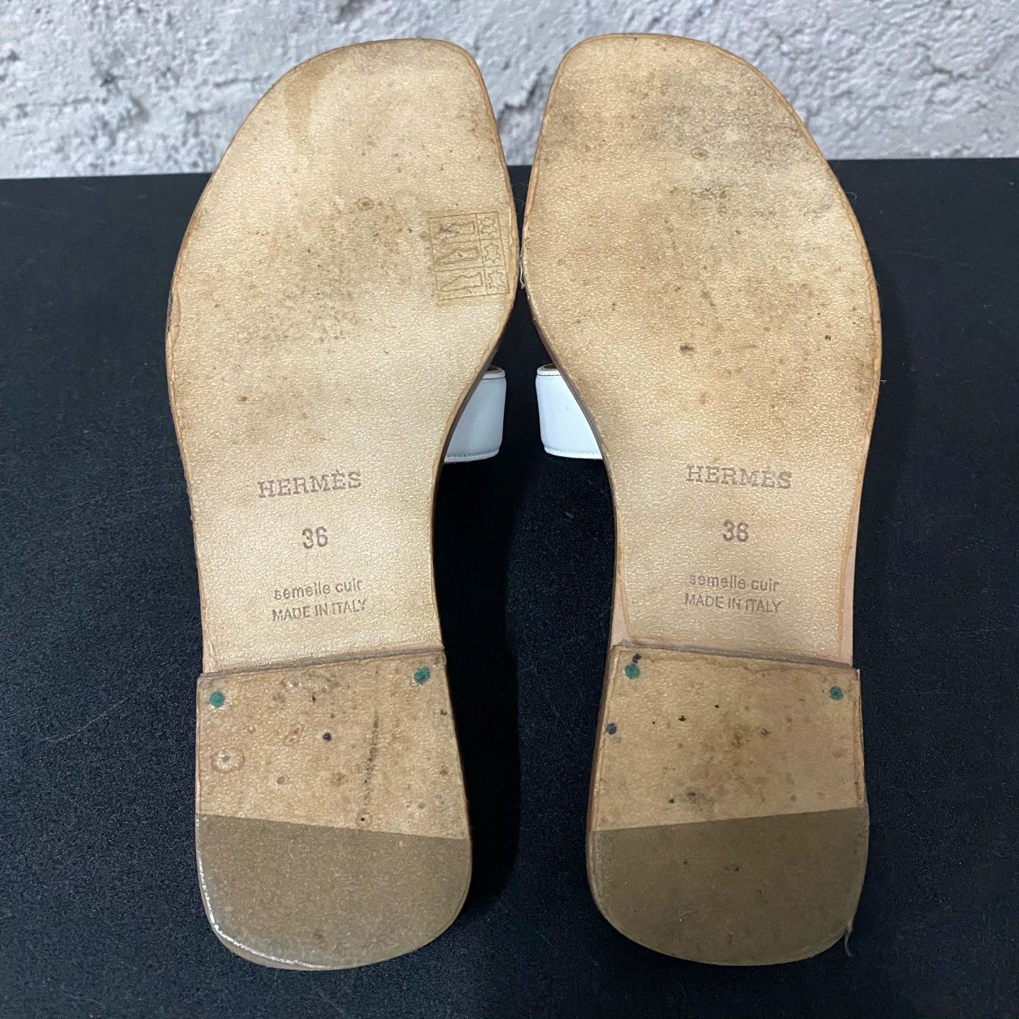 Hermes Hermes Colorblocked Slippers Women's 36 Size US 5.5 / IT 35.5 - 7 Thumbnail