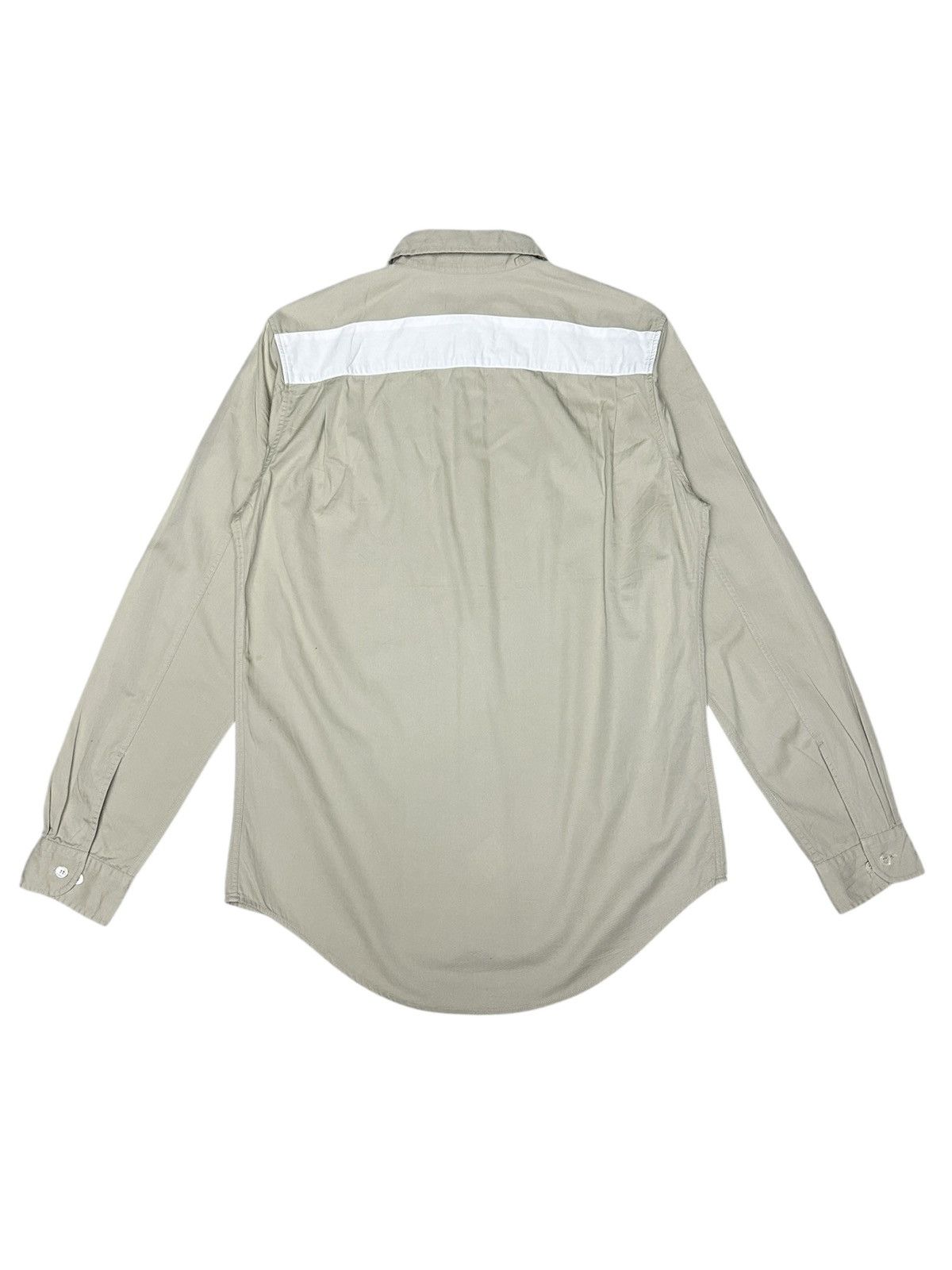 Helmut Lang Vintage 1997 Velvet Stripe Military Shirt | Grailed