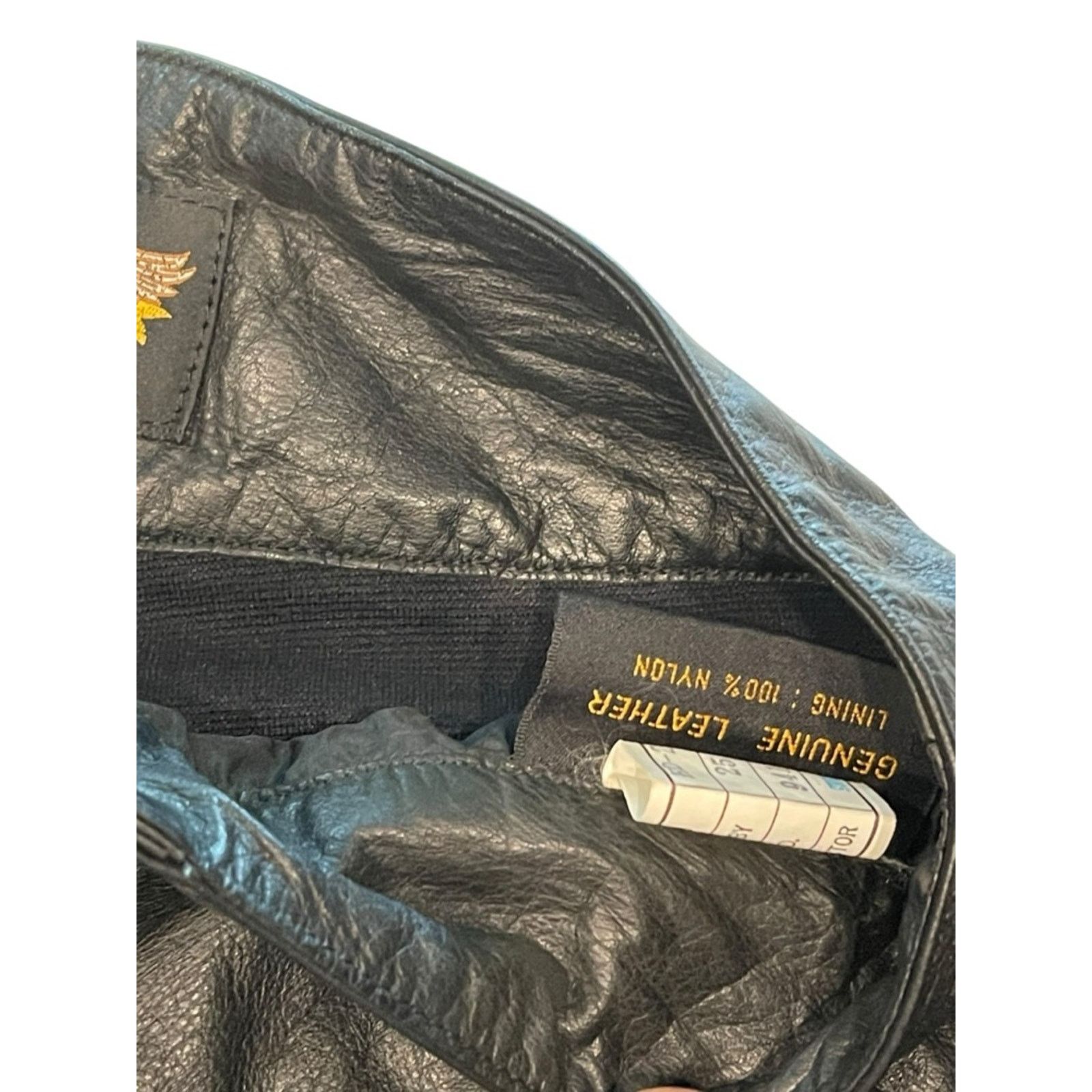 Harley Davidson Harley Davidson Pants: Black Leather Front, Spandex 36/8 Size 36" / US 14 / IT 50 - 9 Thumbnail