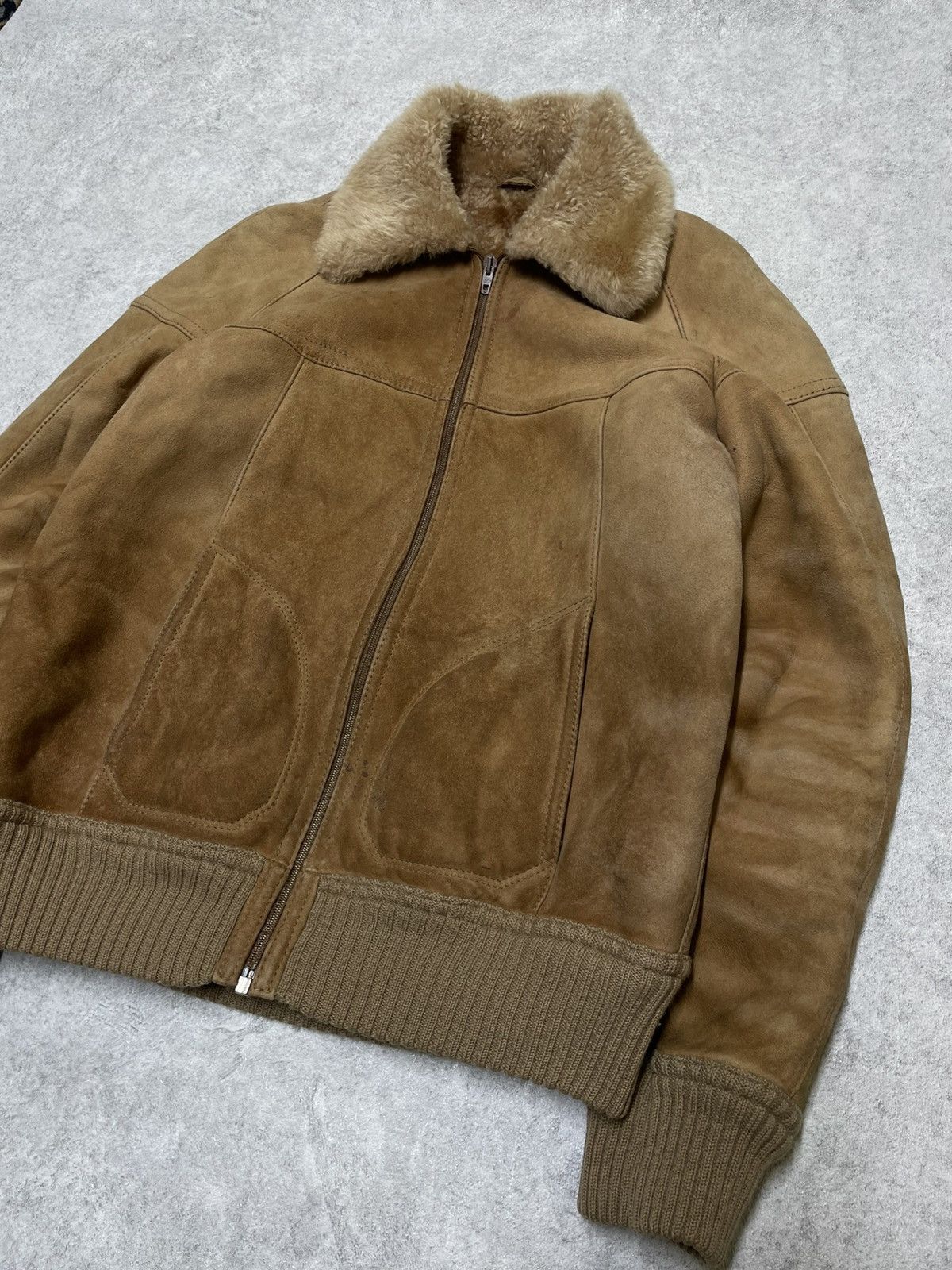 Japanese Brand Tehas Penelopa Ripa Archive Leather Bomber Shearling Beast Size US M / EU 48-50 / 2 - 2 Thumbnail