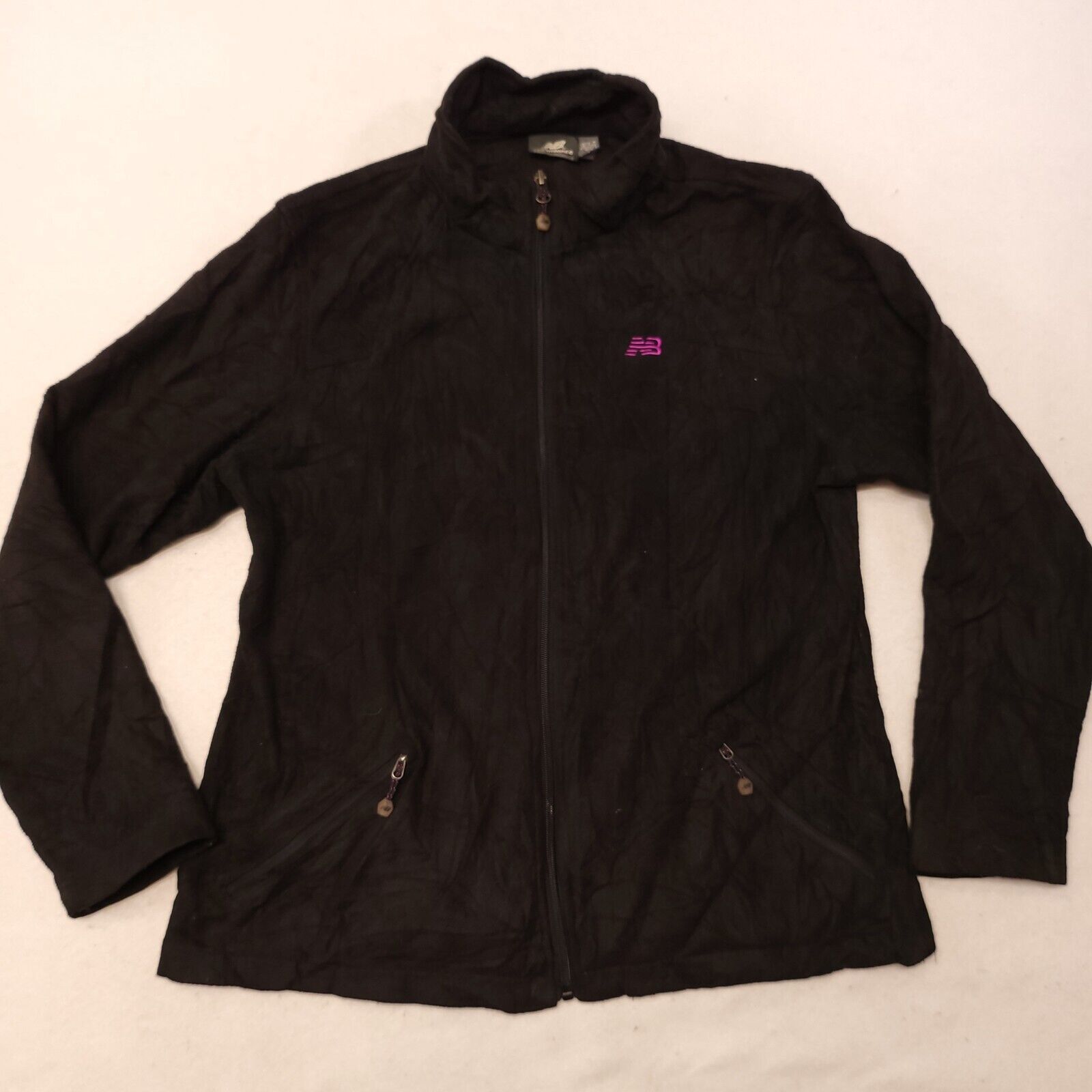 New Balance New Balance Casual Zip Up Long Coat Women Size Large L Black Size L / US 10 / IT 46 - 2 Thumbnail