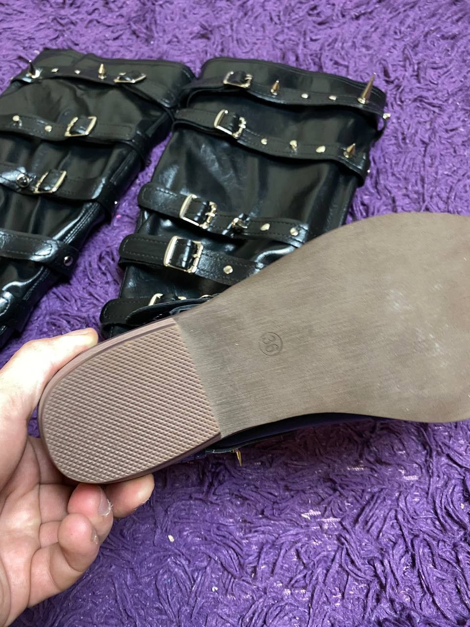 Vintage Vintage Distressed Leather Boots Size 36 Size US 5 / IT 35 - 9 Thumbnail