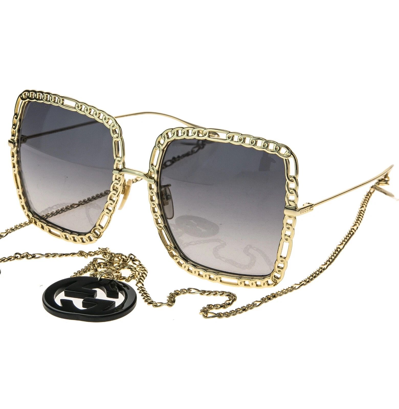 Gucci GUCCI GG1033S 1033 Gold Detachable Chain Necklace GG 002 Size ONE SIZE - 8 Thumbnail