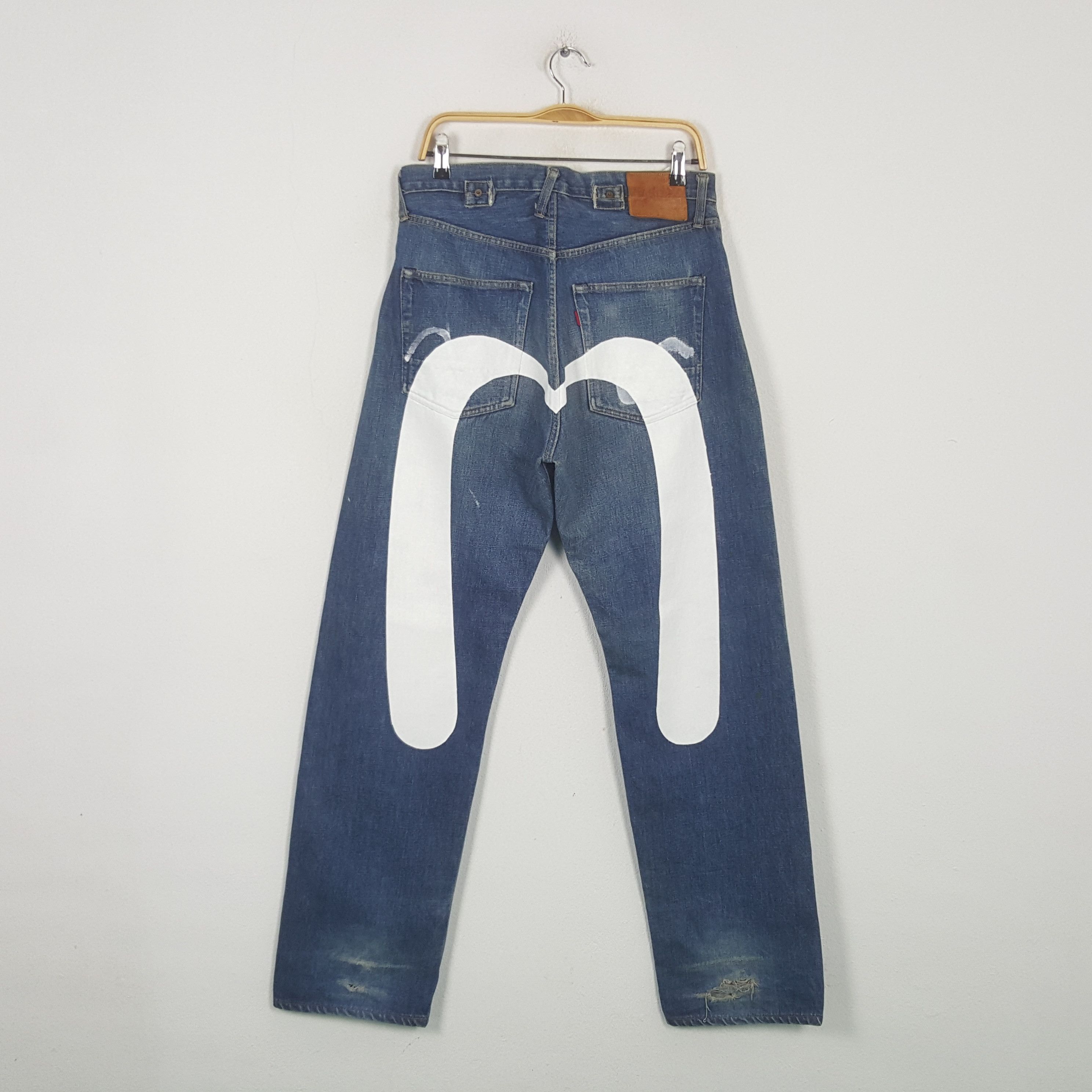 Evisu Vintage Evis Selvedge Daicock Custom Art Denim Jeans RR10 Size US 32 / EU 48 - 1 Thumbnail