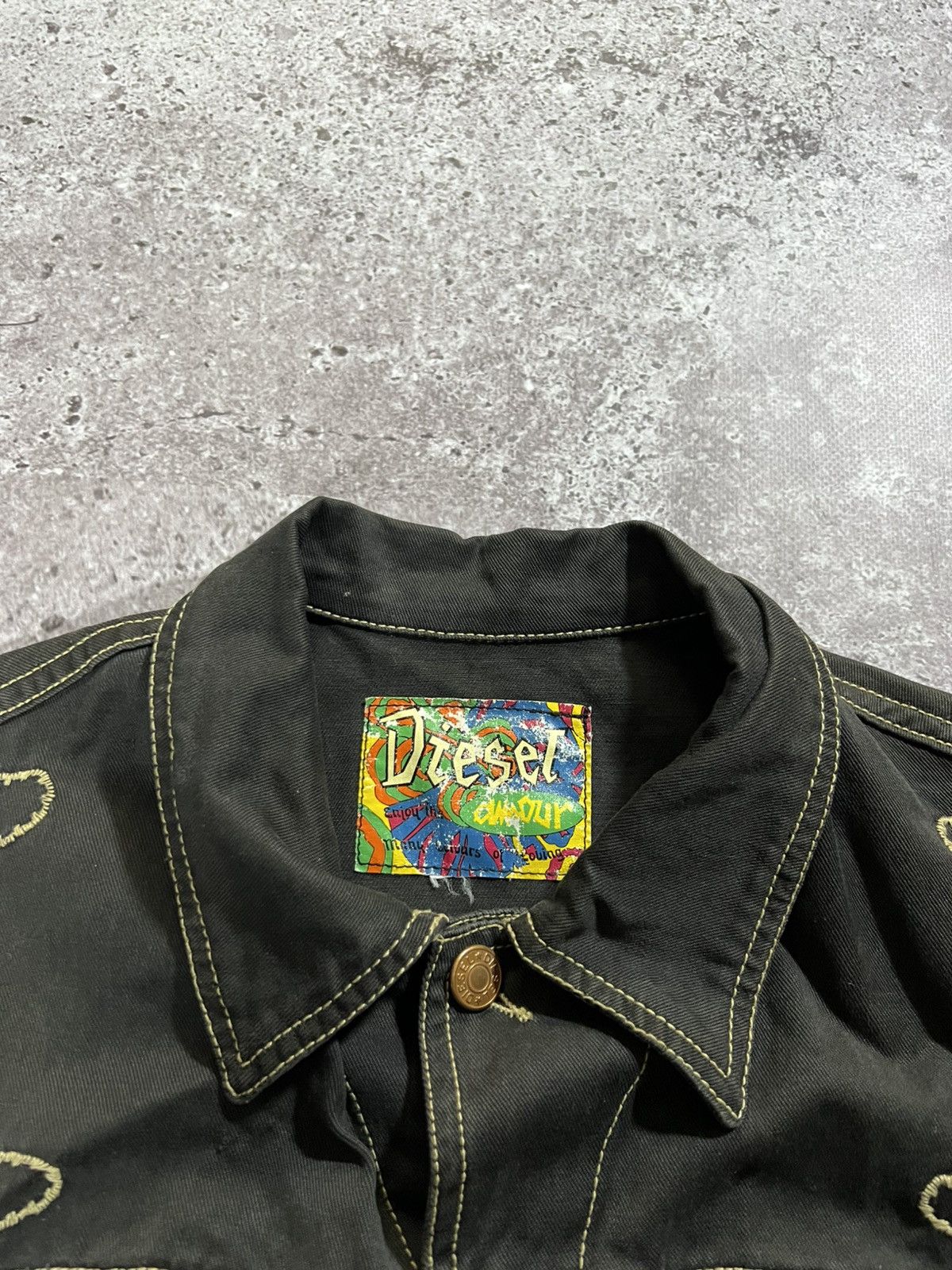 Diesel Y2K Diesel Boho Western Vest Brown Jacket 00s 2000s vintage Size S / US 4 / IT 40 - 3 Thumbnail