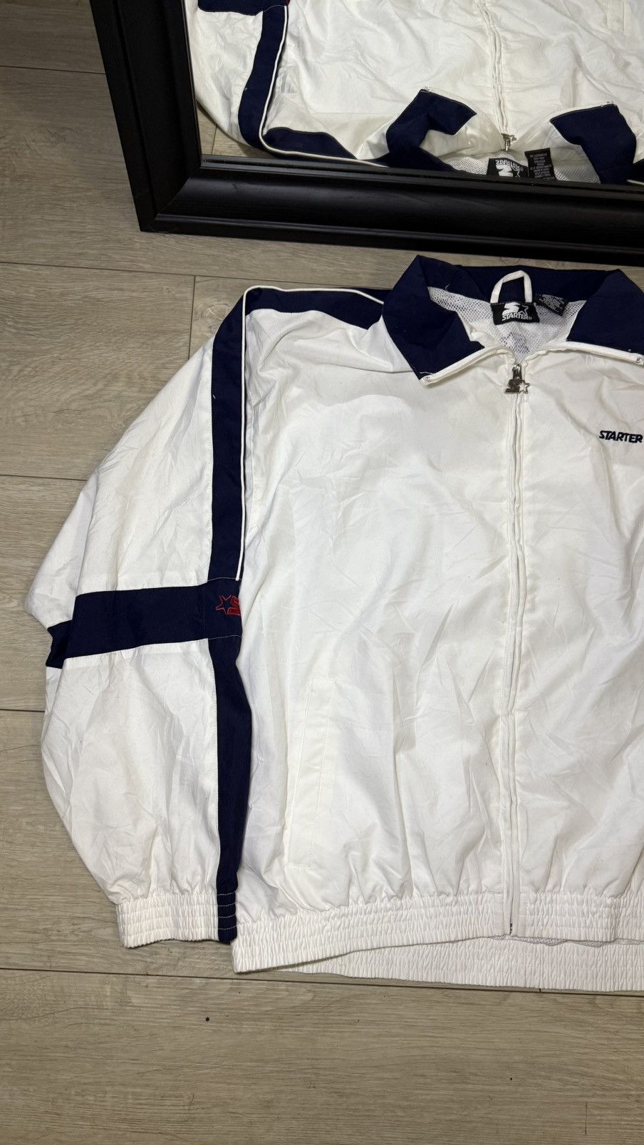 Starter Vintage / Y2K 1990s Starter Windbreaker SpellOut Jacket Size US XL / EU 56 / 4 - 2 Thumbnail