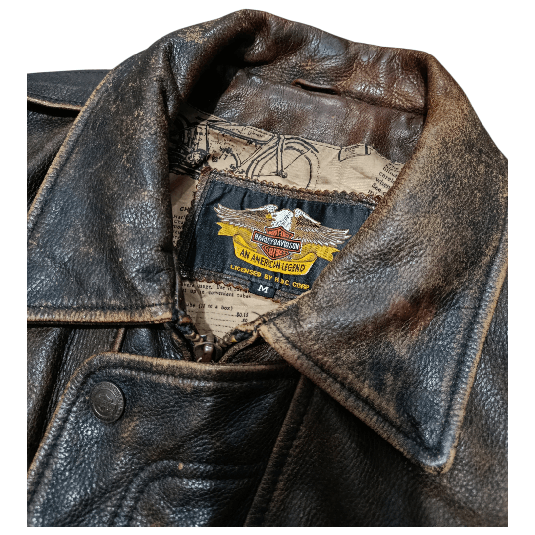Harley Davidson Vintage Harley Davidson leather jacket Size US M / EU 48-50 / 2 - 9 Thumbnail