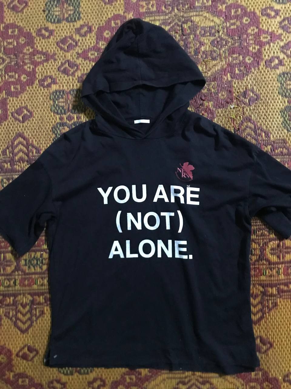 Anime Evangelion Nerv You Are (Not) Alone Hoodie Tee Size US S / EU 44-46 / 1 - 1 Thumbnail