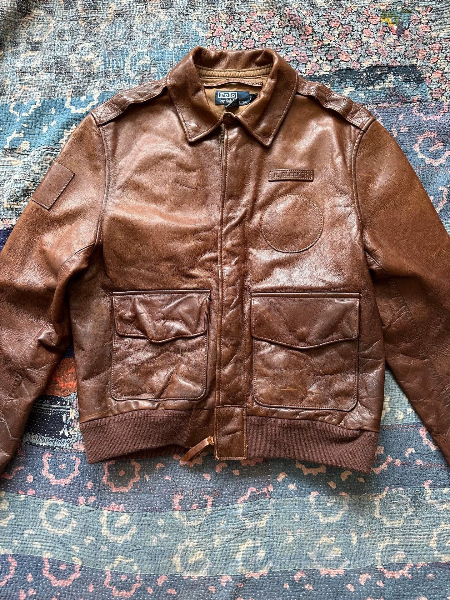 Polo Ralph Lauren Polo Ralph Lauren A2 Distressed Leather Jacket M Size US M / EU 48-50 / 2 - 1 Thumbnail