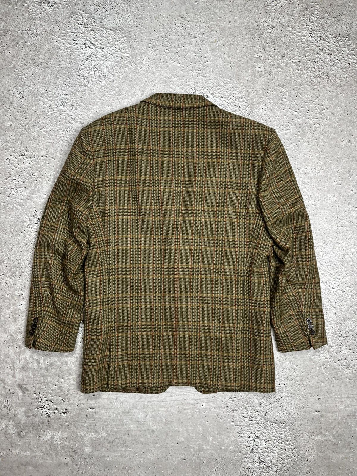 Bogner Bogner Wool Plaid Blazer Jacket Brown Green Check Size 48 Size 38R - 15 Thumbnail