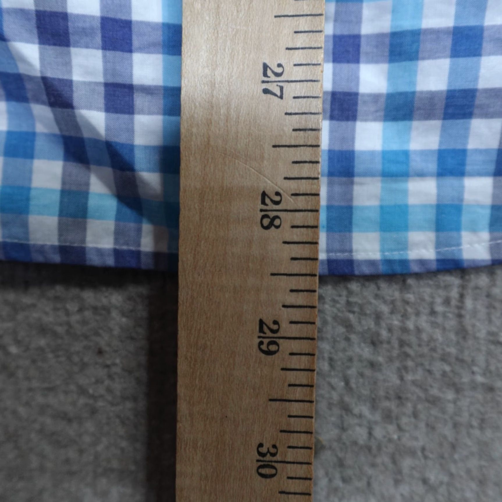 johnnie-O Johnnie-O Shirt Medium Blue Plaid Button-Down Long Sleeve Mens Classic Gingham Button-Up Cotton Size US M / EU 48-50 / 2 - 6 Thumbnail