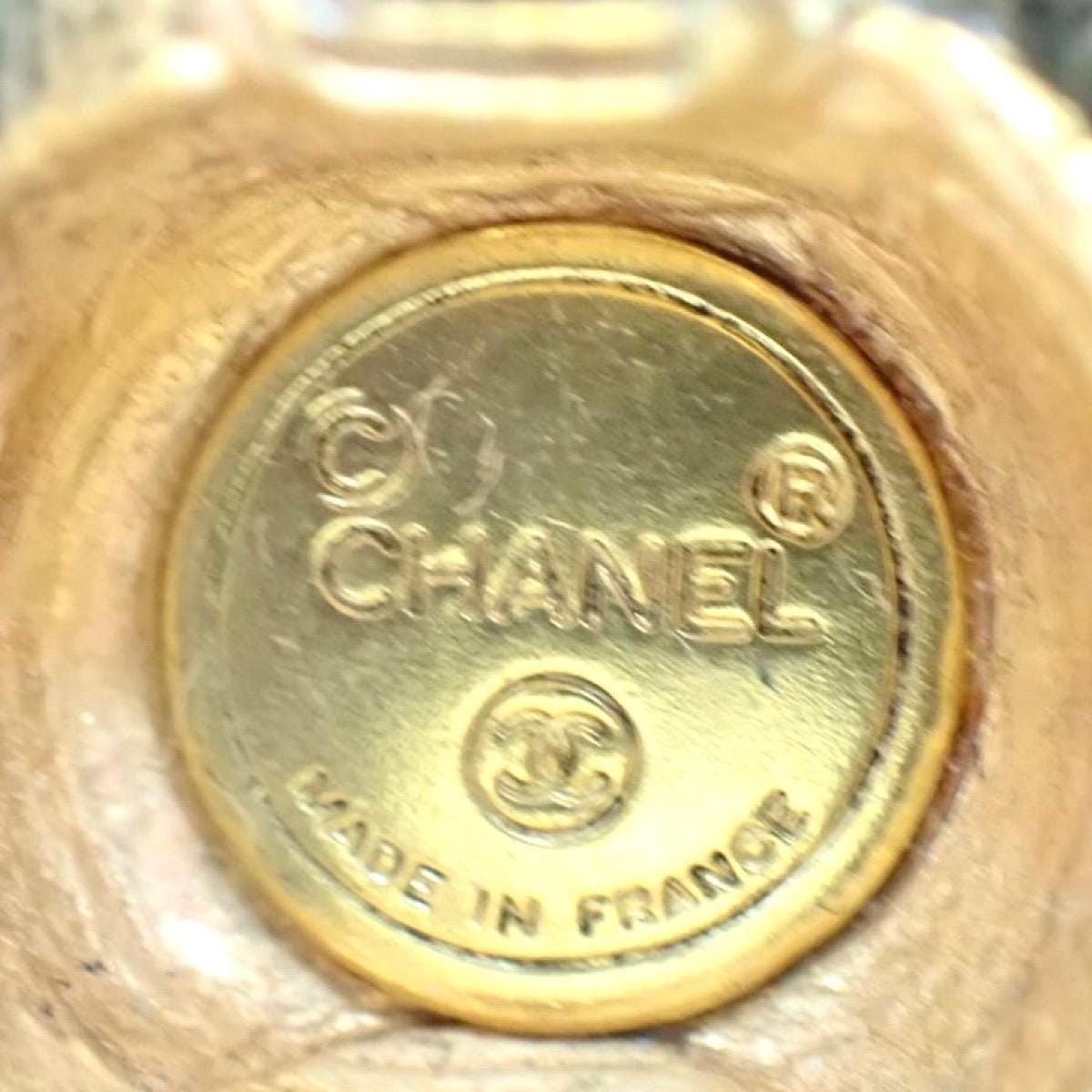 Chanel Vintage CHANEL gold tone straw hat extra large earrings Size ONE SIZE - 4 Thumbnail