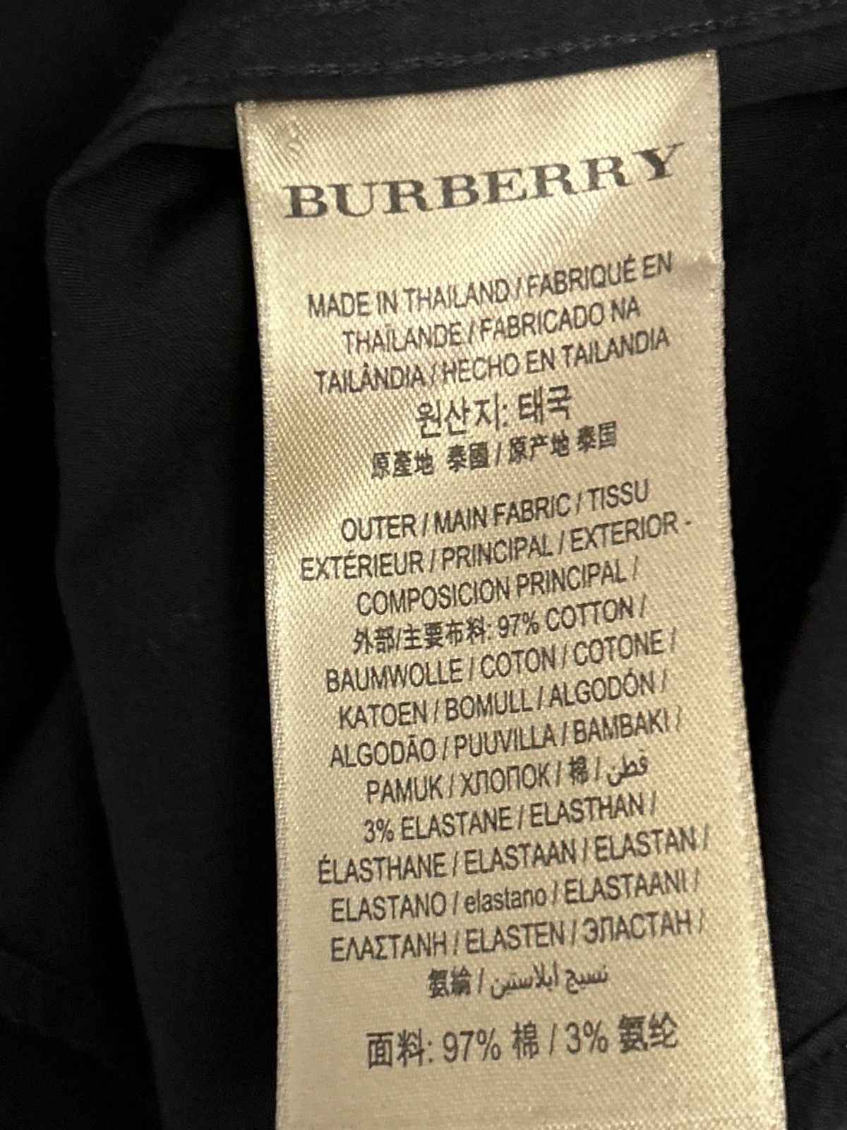 Burberry Burberry Brit Black Long Sleeve Shirt medium Authentic Size US M / EU 48-50 / 2 - 4 Thumbnail