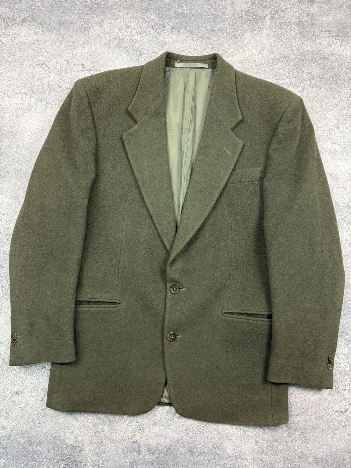 Yves Saint Laurent Vintage Yves Saint Laurent YSL Wool And Cashmere Blazer Size 48R - 7 Thumbnail