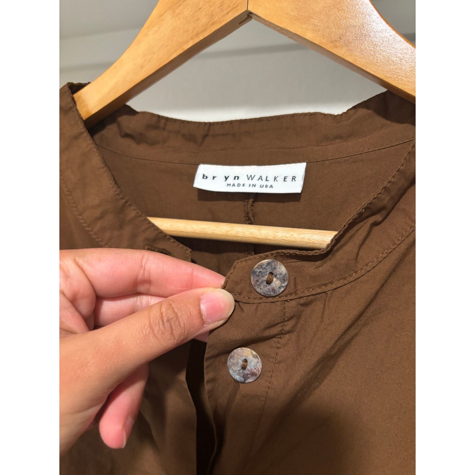 Bryn Walker NWOT Bryn Walker Brown Tunic 100% Organic Cotton Sz 2XL Size XXL / US 16-18 / IT 52-54 - 2 Thumbnail