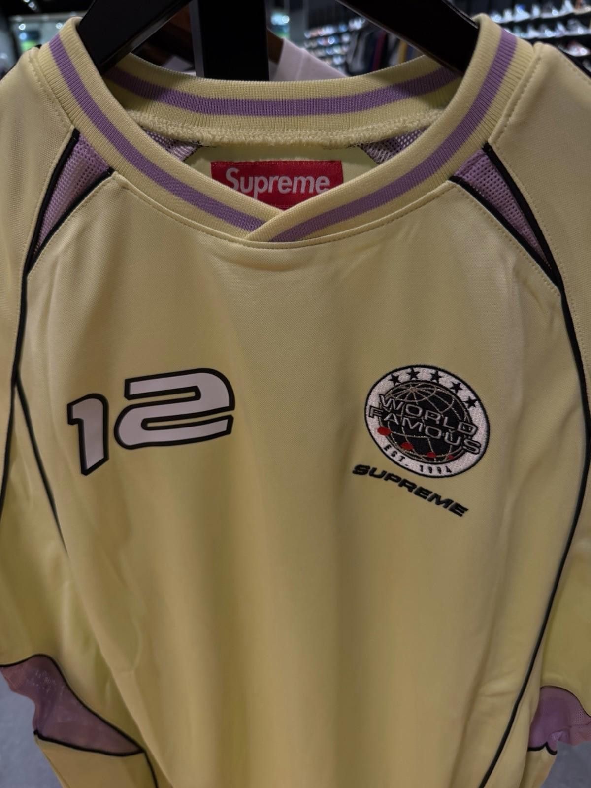 Supreme Supreme PIPING SOCCER JERSEY FW25 Size Small New Yellow Size US S / EU 44-46 / 1 - 8 Thumbnail