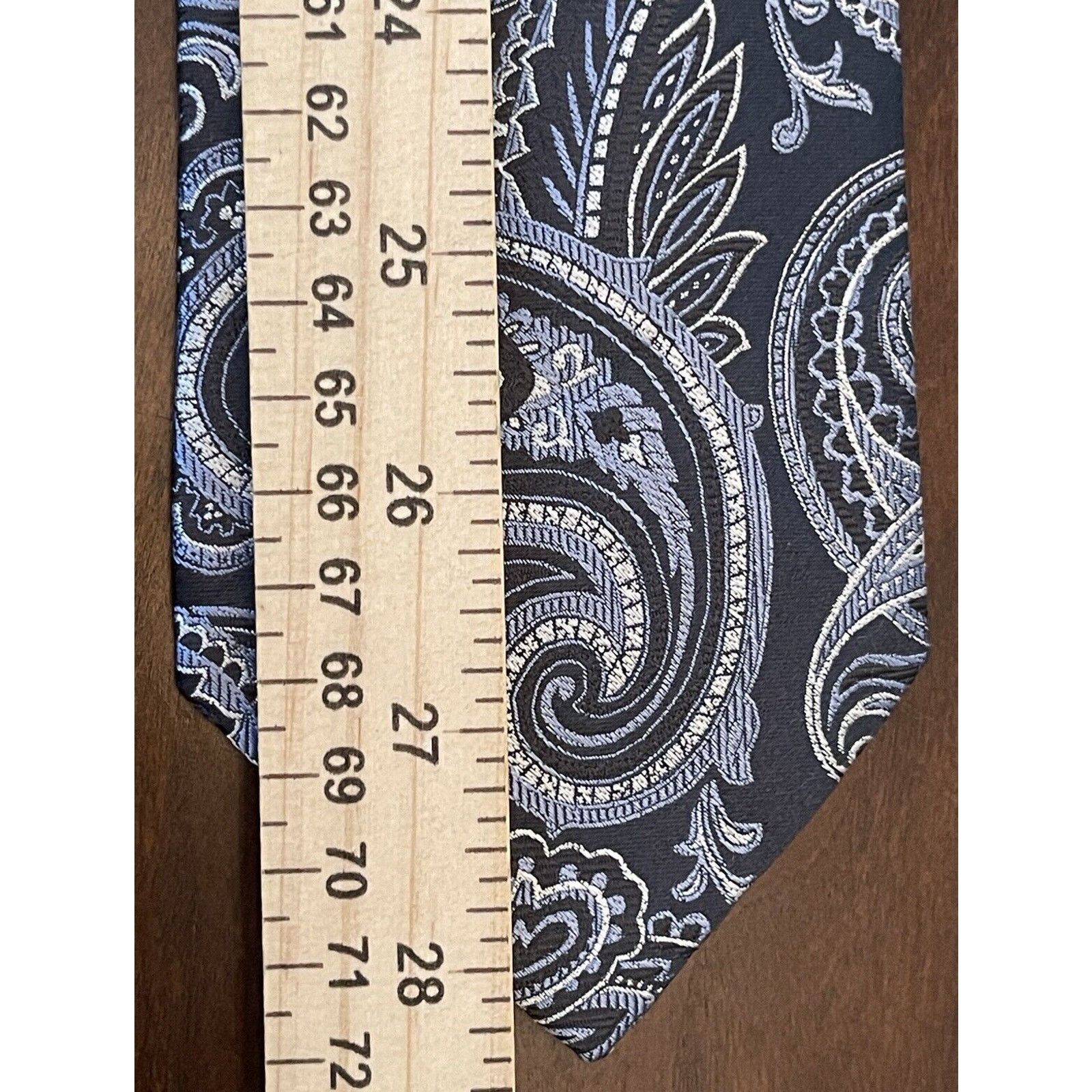 Croft & Barrow Croft & Barrow Black Blue Hand Made 100% Silk Made In China Size ONE SIZE - 5 Thumbnail