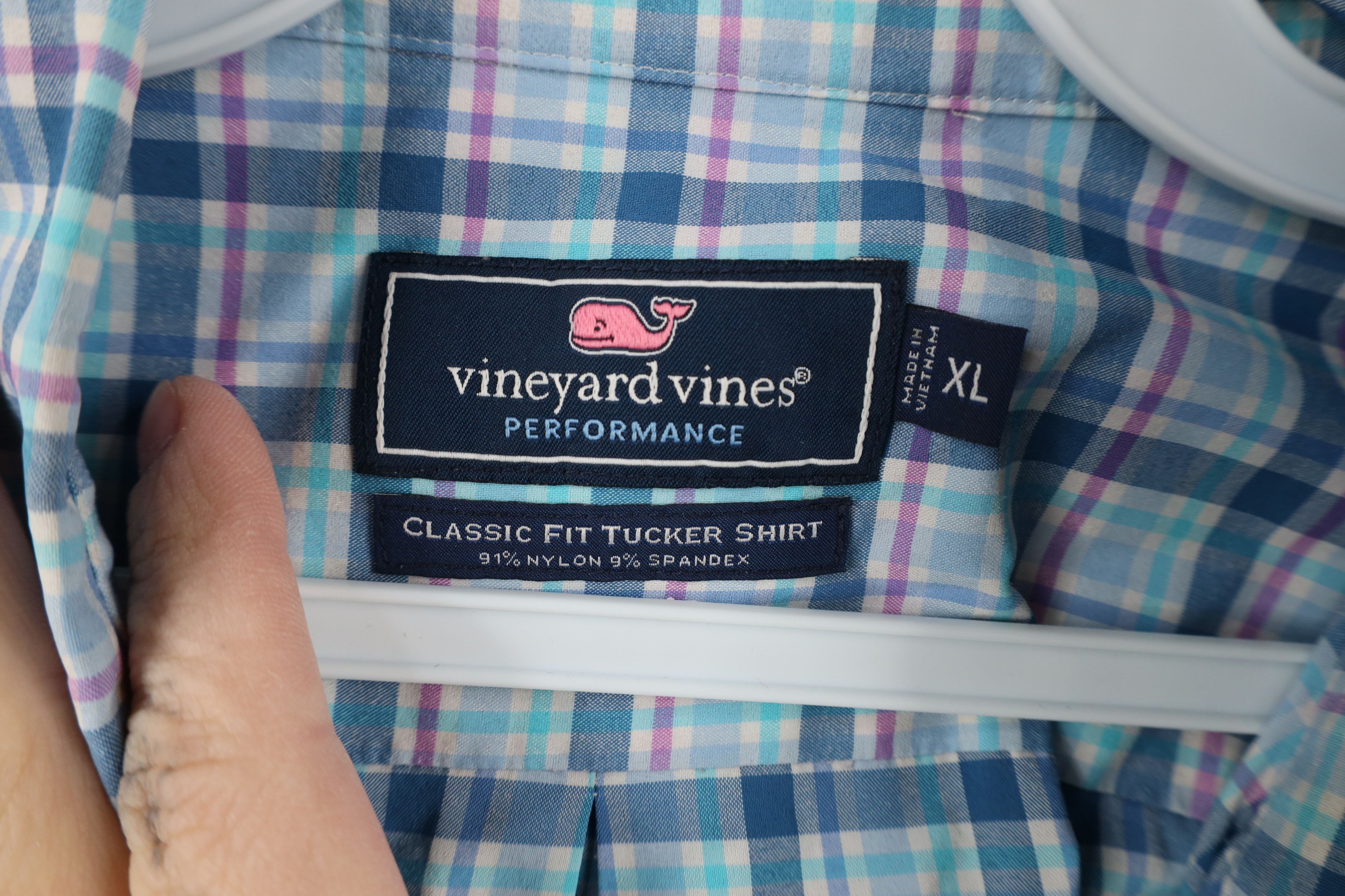 Vineyard Vines × Vintage Vineyard Vines Performance Tucker Button Down Shirt Plaid Size US XL / EU 56 / 4 - 7 Thumbnail