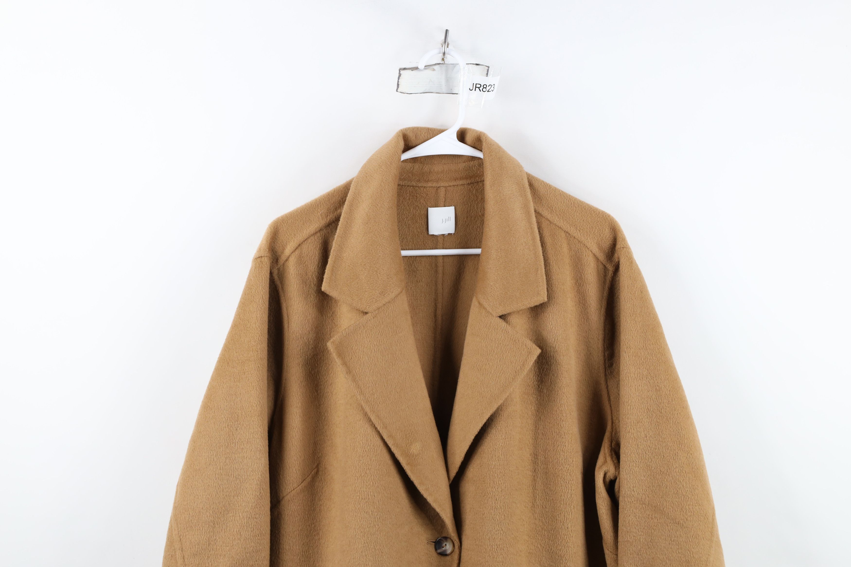 J. Jill J Jill Distressed Wool Blend Button Overcoat Jacket Brown Size XXL / US 16-18 / IT 52-54 - 2 Thumbnail