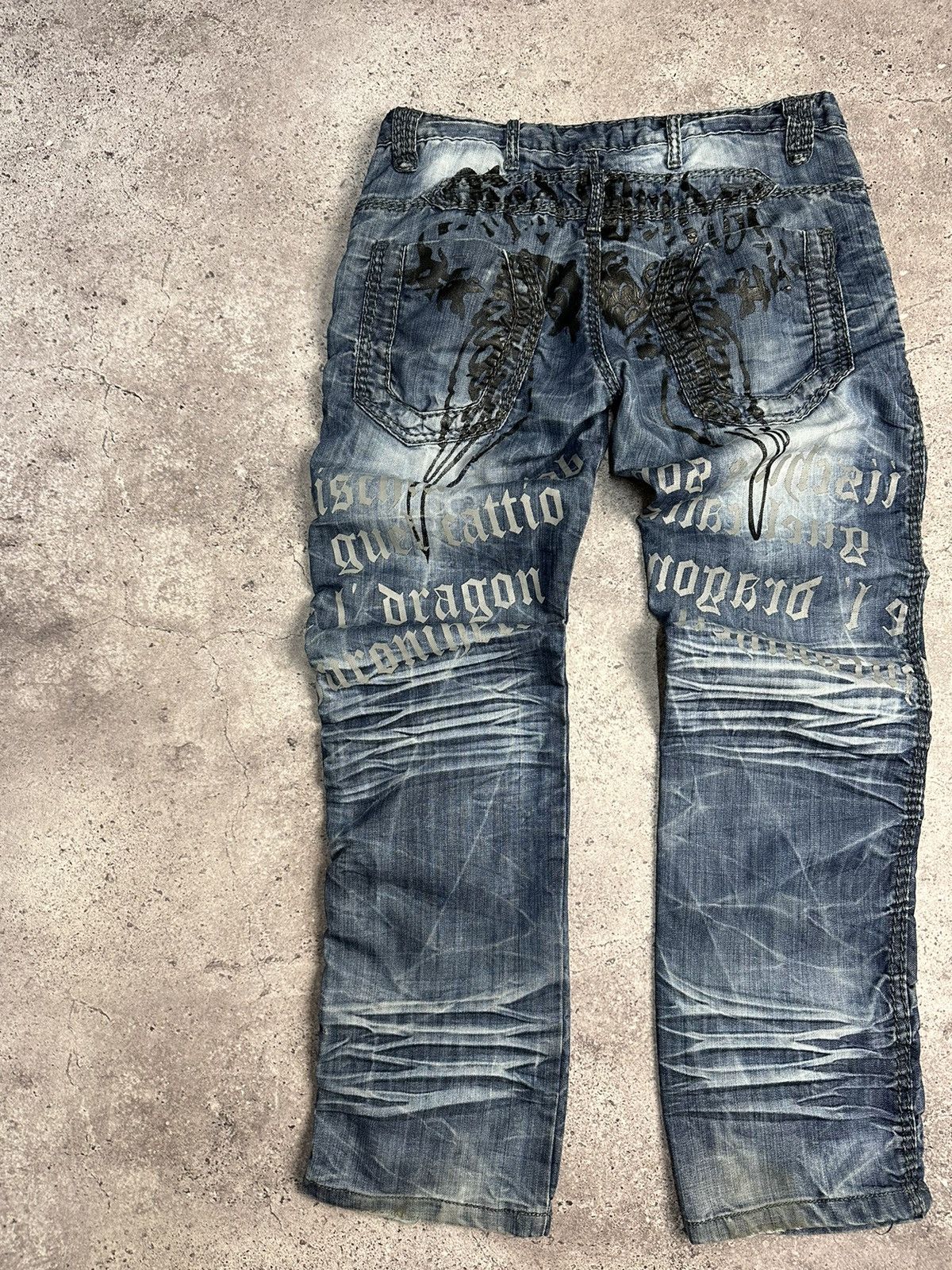 Japanese Brand × Vintage Vintage Y2K Junya Watanabe Style Archive Jeans Distressed Size US 34 / EU 50 - 17 Thumbnail