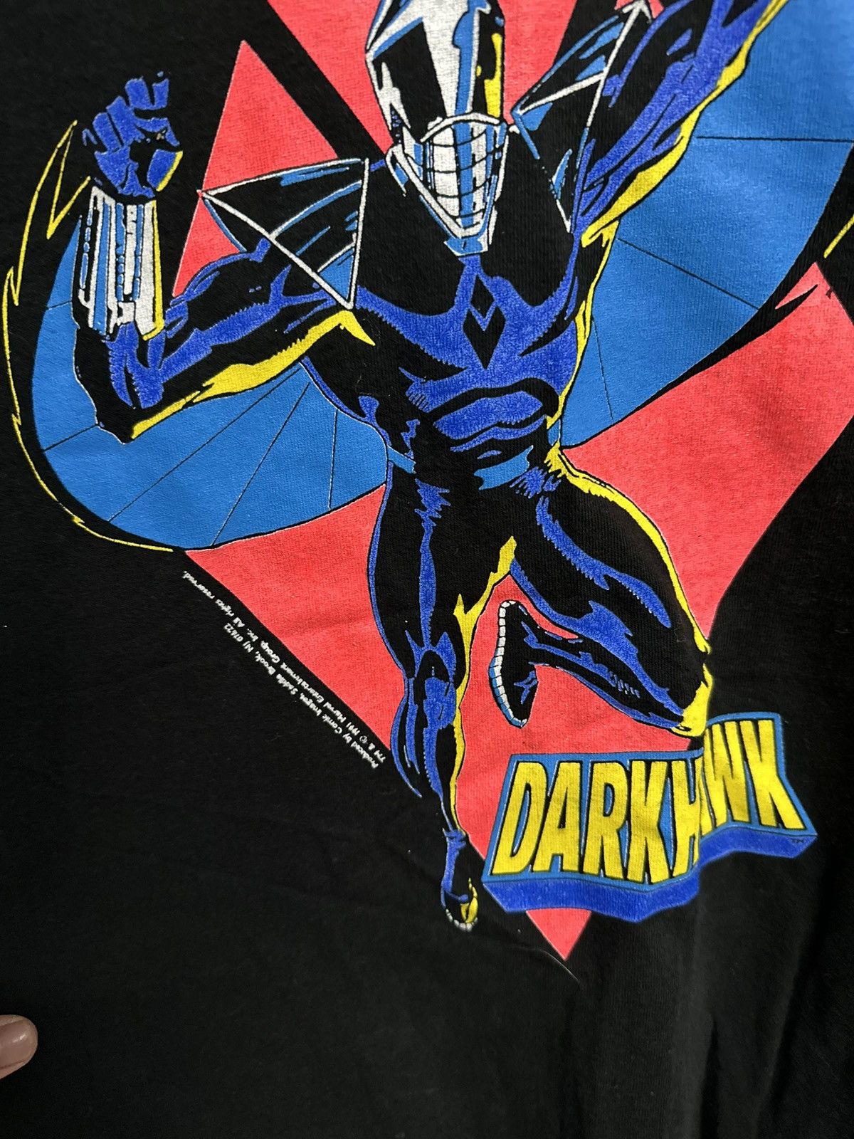 Fruit Of The Loom 1991 Marvel Dark Hawk Comic T-Shirt Size US XL / EU 56 / 4 - 3 Thumbnail