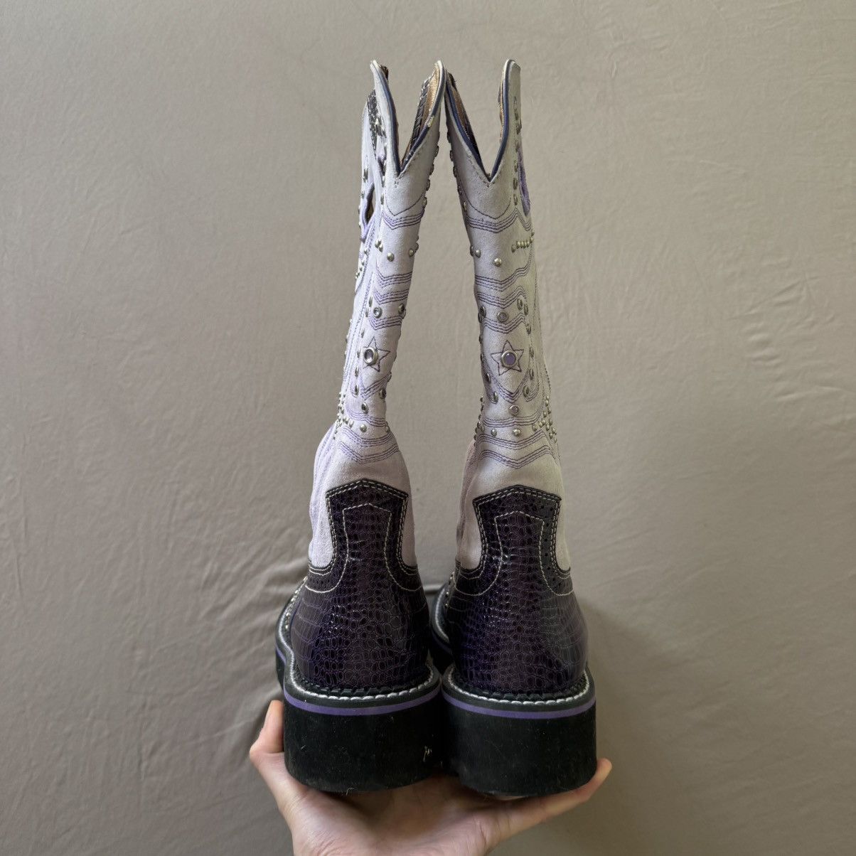 Ariat Ariat Fatbaby Gembaby Tall Buckaroo Cowboy Boots Size US 7 / IT 37 - 8 Thumbnail