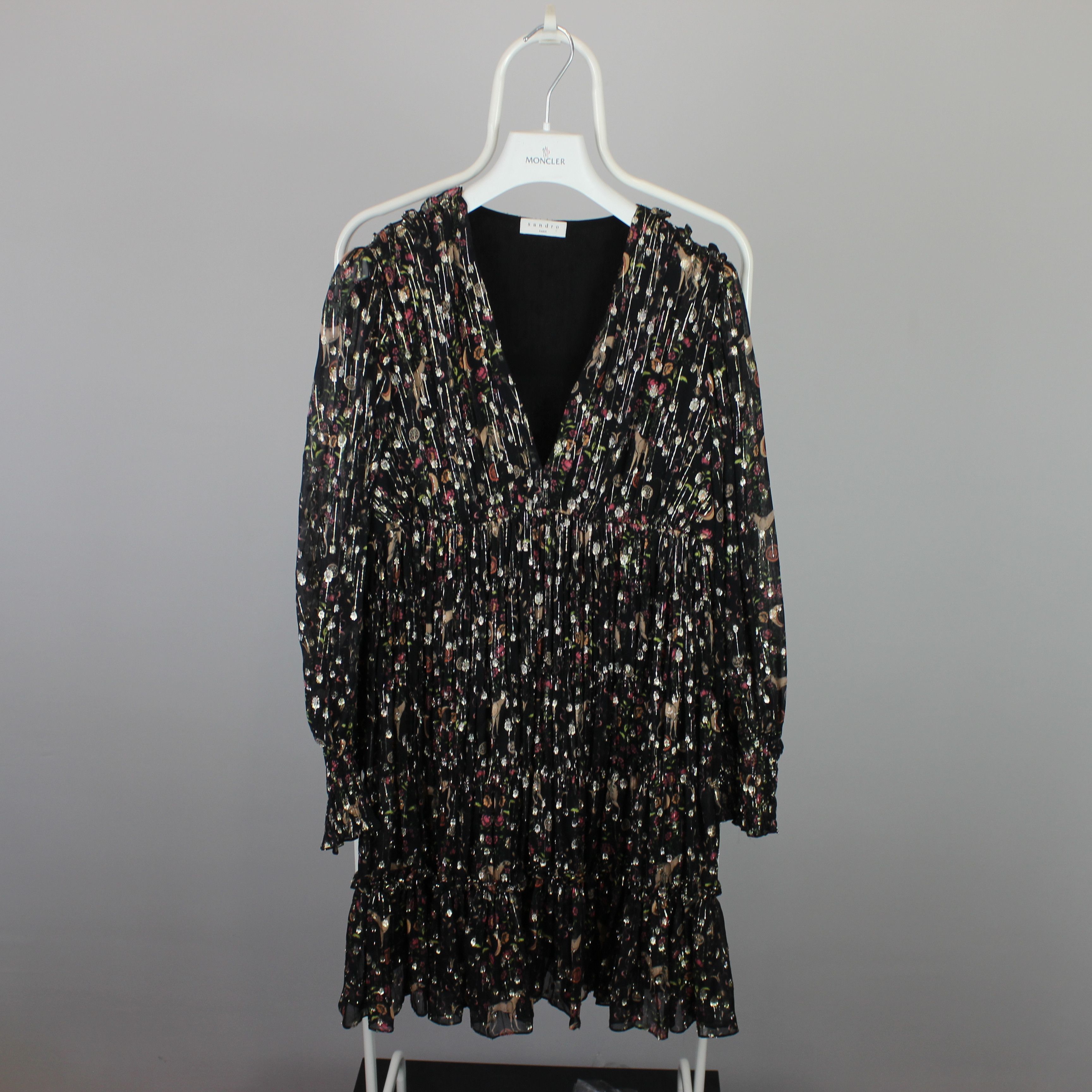 Sandro Sandro Paris dress women Dinna Printed 38 silk Size XS / US 0-2 / IT 36-38 - 2 Thumbnail