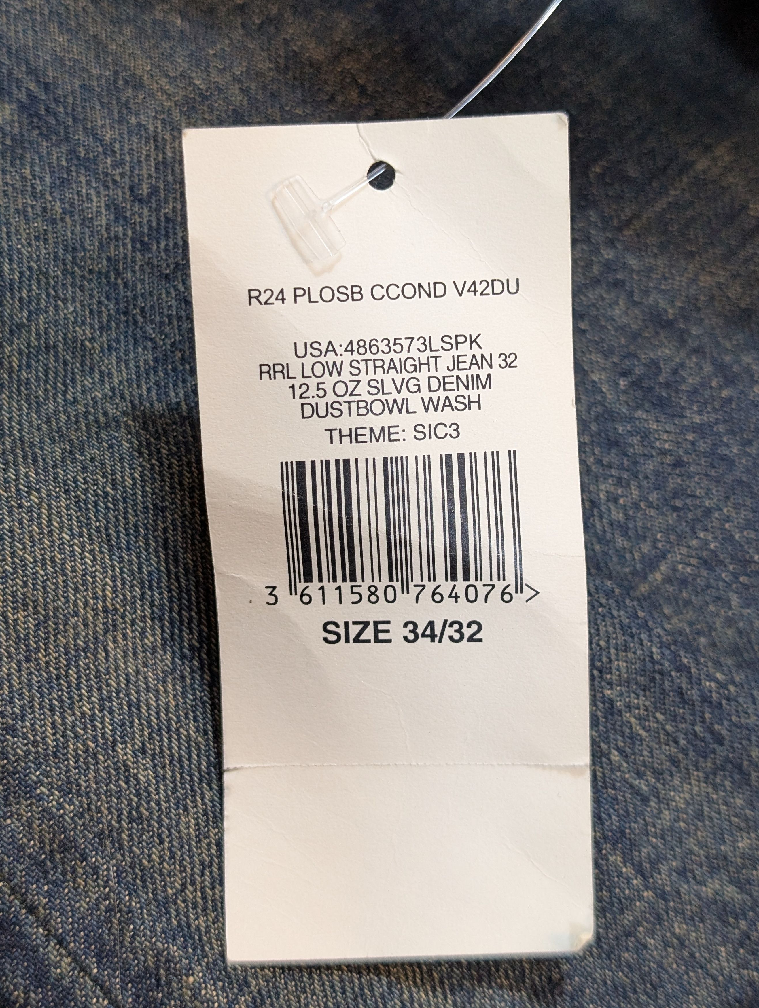 RRL Ralph Lauren NWT RRL Ralph Lauren Distressed Rust Wax Jeans Dust Bowl Size US 34 / EU 50 - 10 Thumbnail