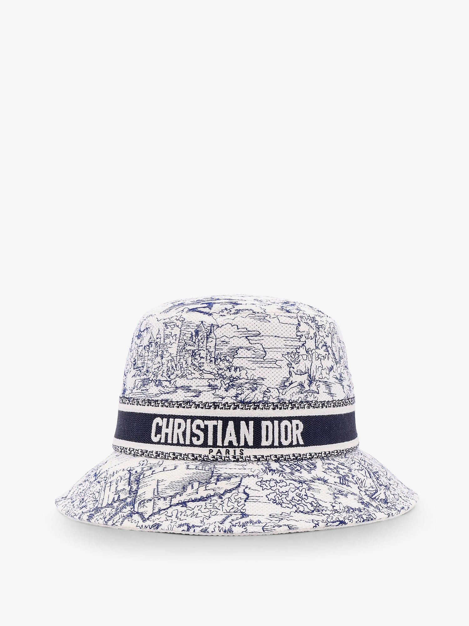 ハット DIOR D-bobby toile de jouy scotland bucket hat narrow brim Dior D-Bobby Toile De Jouy Scotland Bucket Hat With Narrow