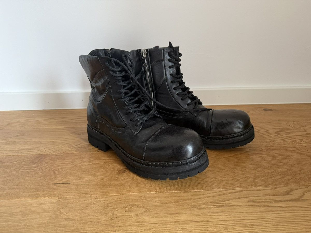 Nid De Guepes NID de GUEPES Combat / Biker Boots – Size 45 (fits 46) Size US 12 / EU 45 - 1 Thumbnail