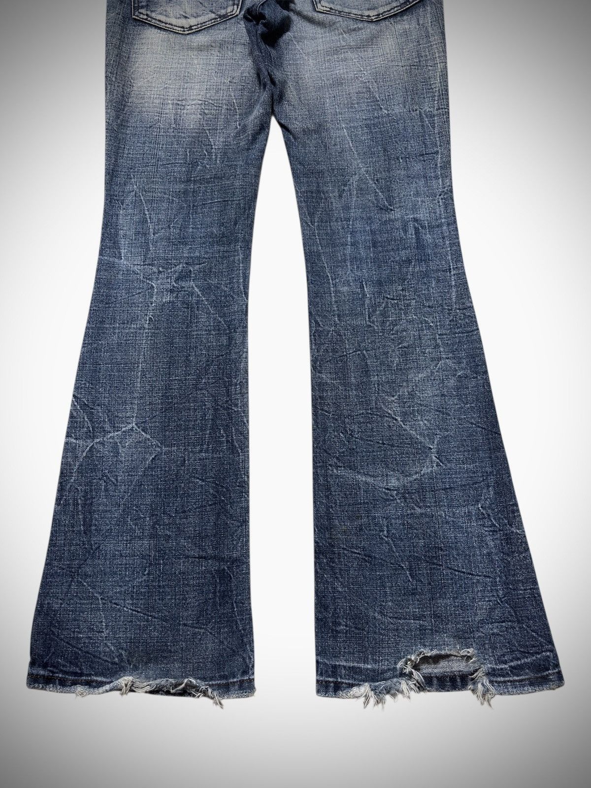 Japanese Brand 2000’s Maraxia - Japanese Archive’s Distressed Flared Jeans Size US 30 / EU 46 - 8 Thumbnail