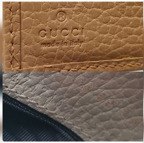 Gucci GUCCI Trifold Small Beige Leather Wallet Cardholders Size ONE SIZE - 8 Thumbnail
