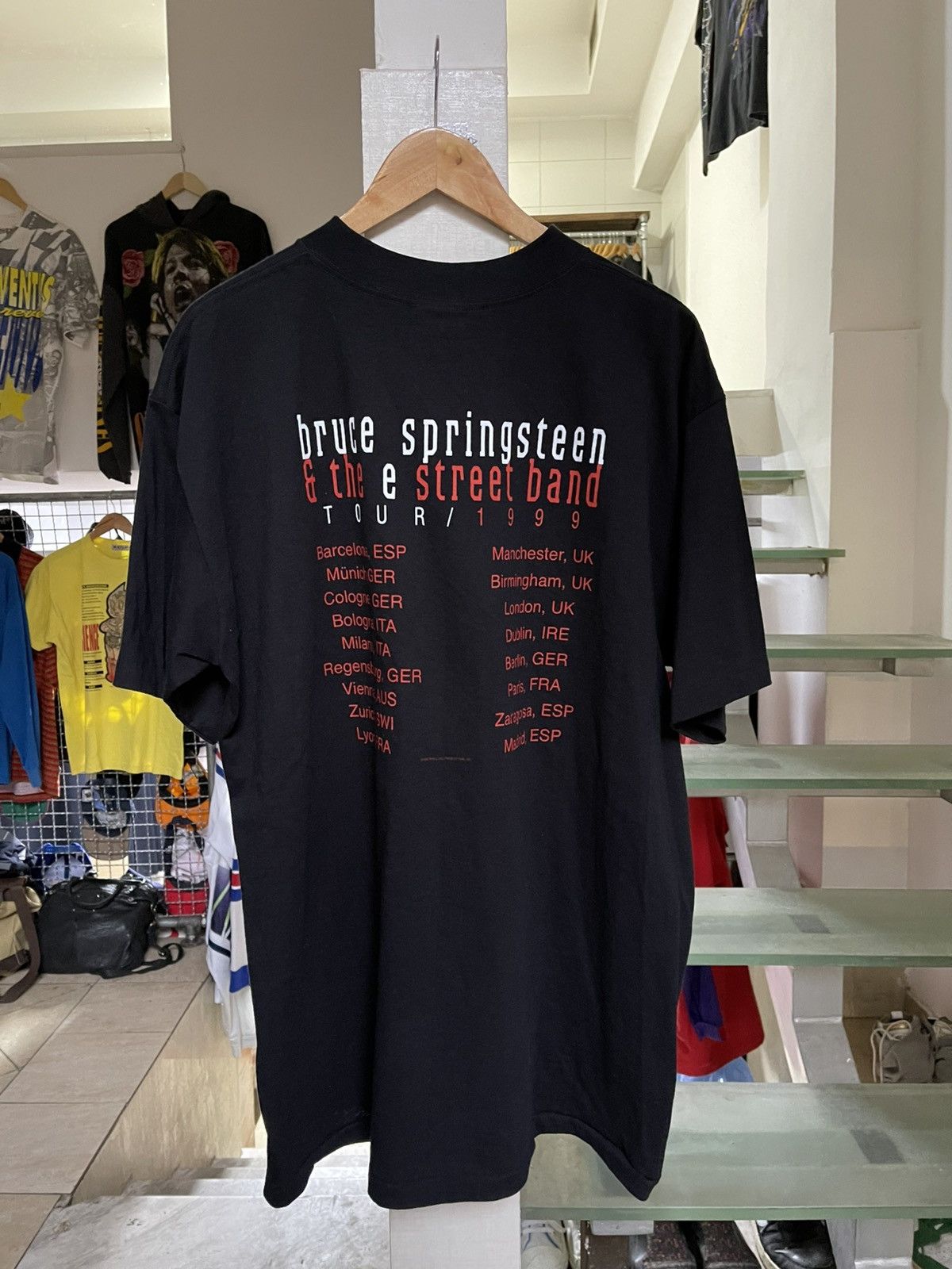 Band Tees × Vintage Bruce Springsteen and the E street Band 1999 tour T shirt Size US XL / EU 56 / 4 - 2 Thumbnail