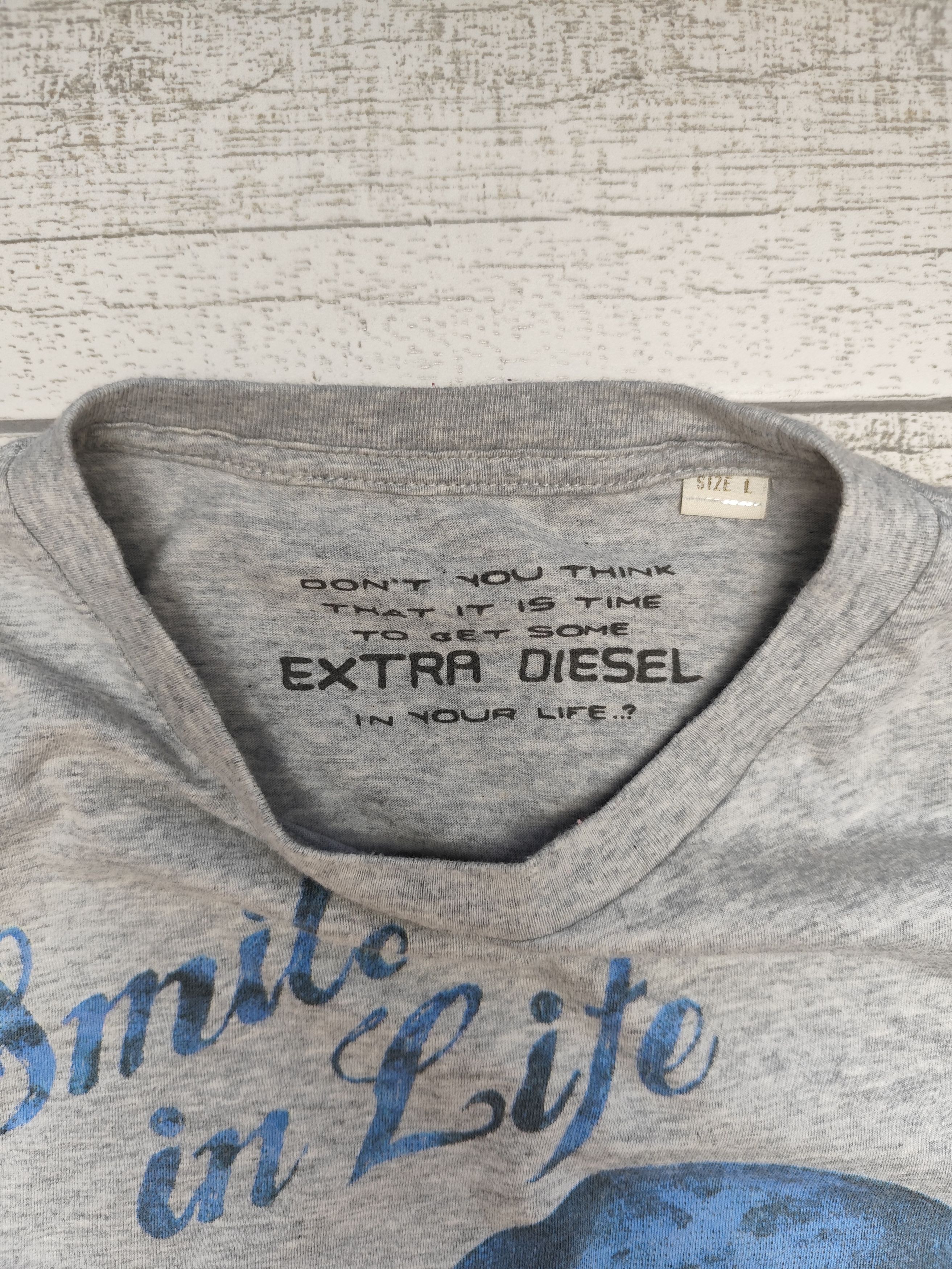 Diesel × Vintage Vintage Diesel Smile In Life Skull Single Stitch T-Shirt Size US L / EU 52-54 / 3 - 3 Thumbnail
