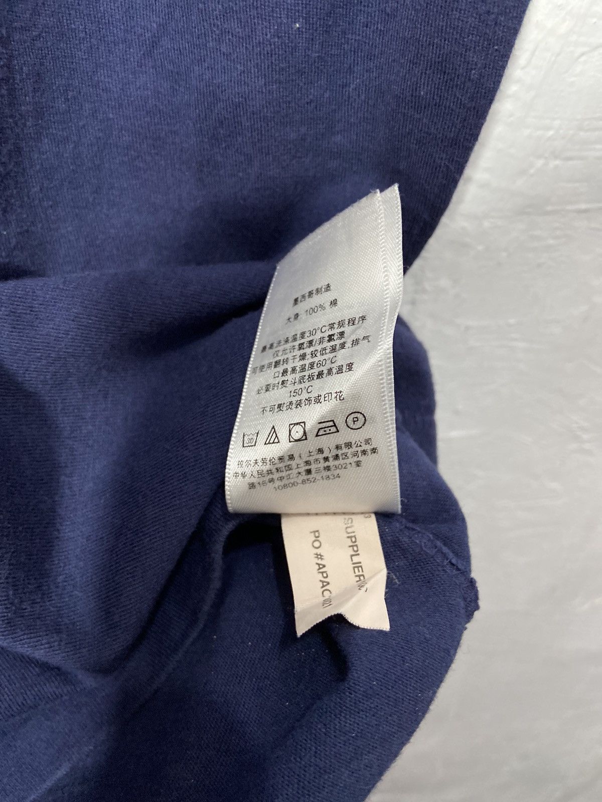 RRL Ralph Lauren Denim & Supply Ralph Lauren American Flag Tshirt Navy Size US L / EU 52-54 / 3 - 12 Thumbnail