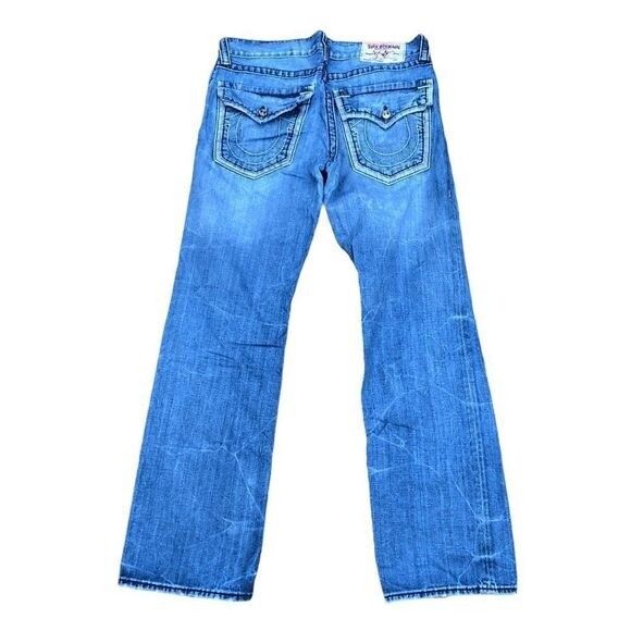 True Religion Rare True Religion Jeans Size 34 STRAIGHT FLAP OUTLINE MIDNI Size US 34 / EU 50 - 3 Thumbnail