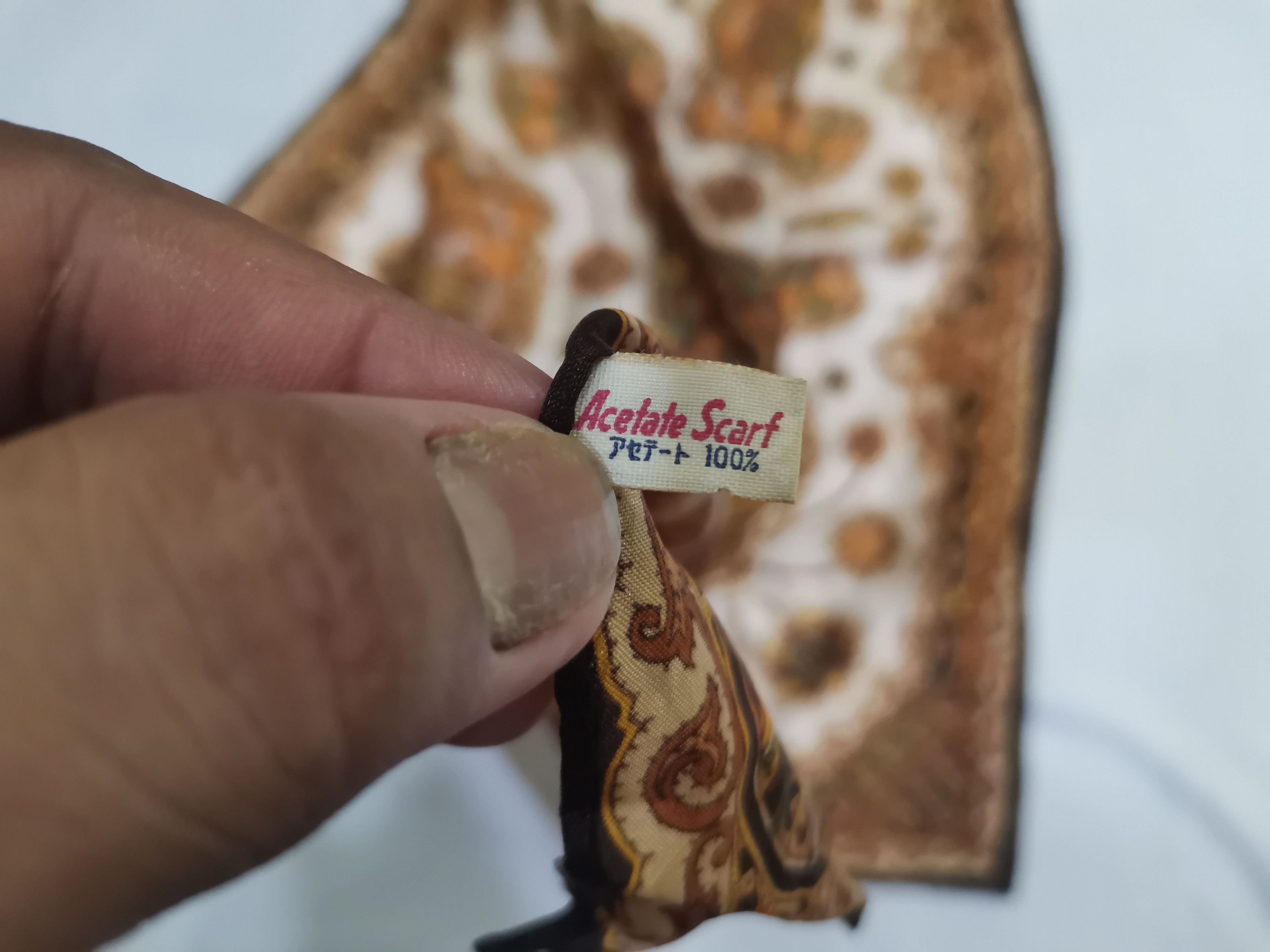 Ace & Tate × Vintage Rare vintage Acetate scarves nice design Size ONE SIZE - 4 Thumbnail