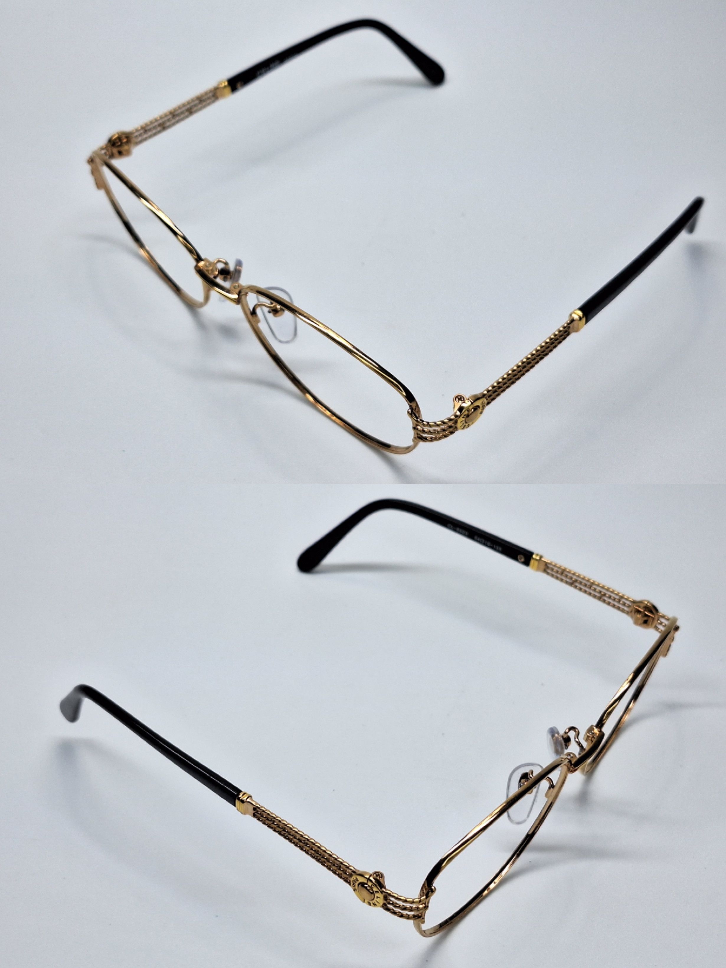 Celine CELINE PARIS CL-6523 Gold Luxury Vintage Eyeglasses Frame Size ONE SIZE - 8 Thumbnail