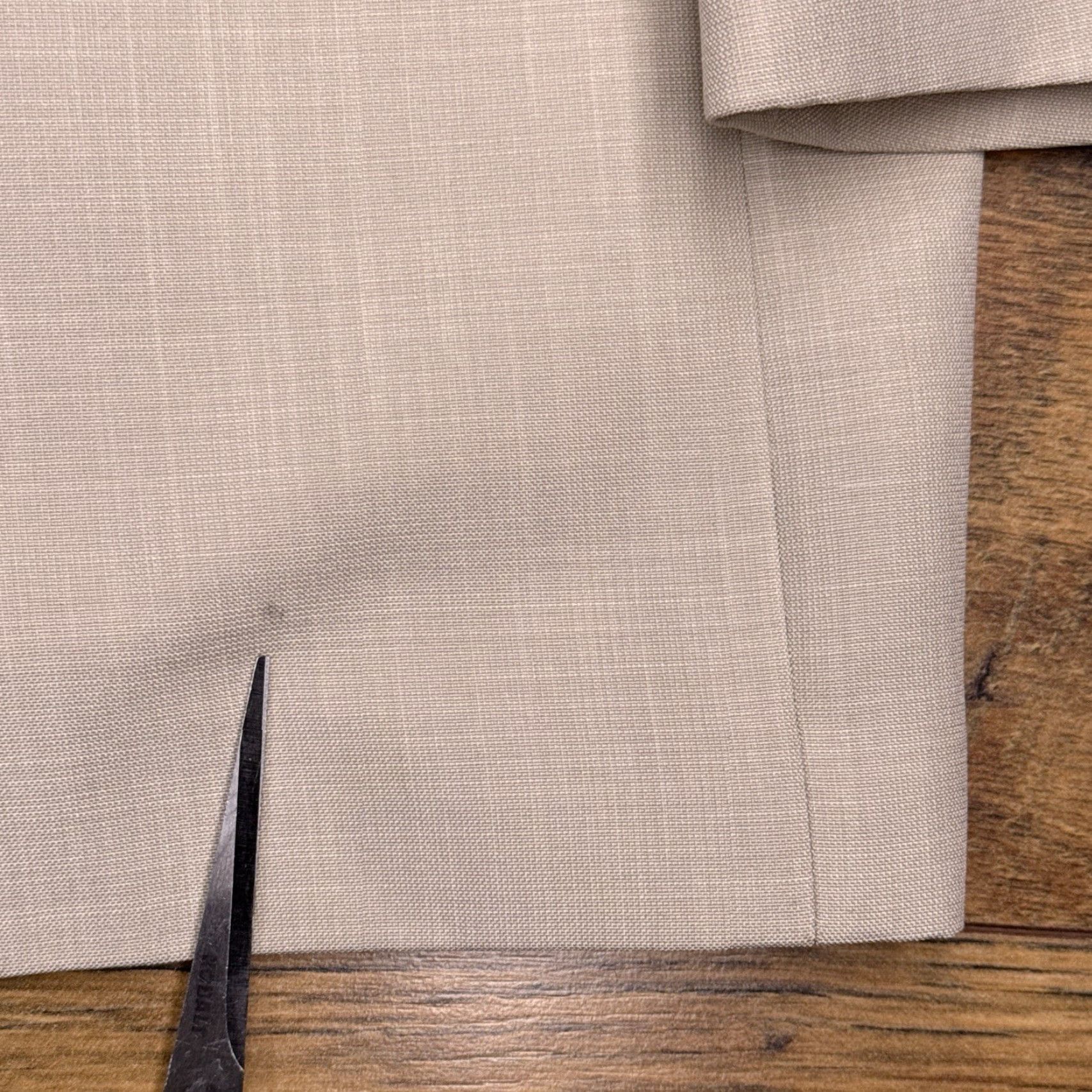 Stafford Stafford Suit 2 Piece Long Tan Pleated Notch Lapel Single-Breasted 46 Chest 48 36 Skinny? Size 46R - 5 Thumbnail