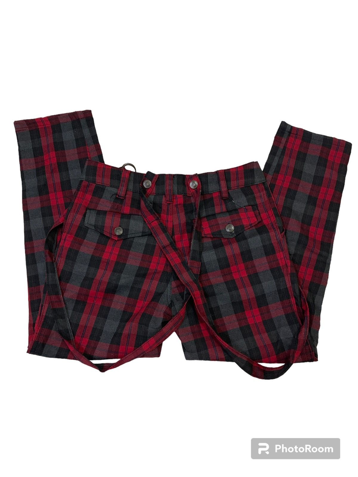 Seditionaries Seditionaries Suspenders Gothic Tartan Punk Pant Size 28" / US 6 / IT 42 - 4 Thumbnail