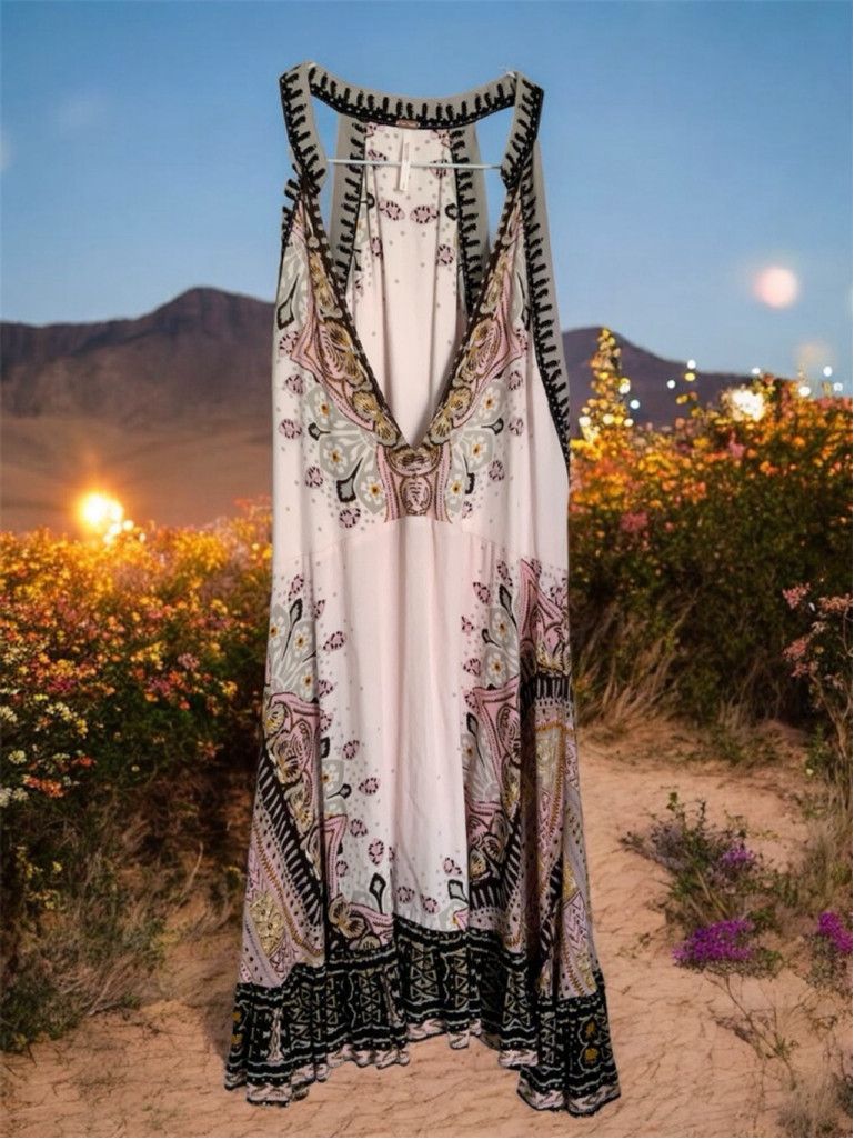 Free People Free People Steal The Sun Printed Tunic Dress size small Size S / US 4 / IT 40 - 1 Thumbnail