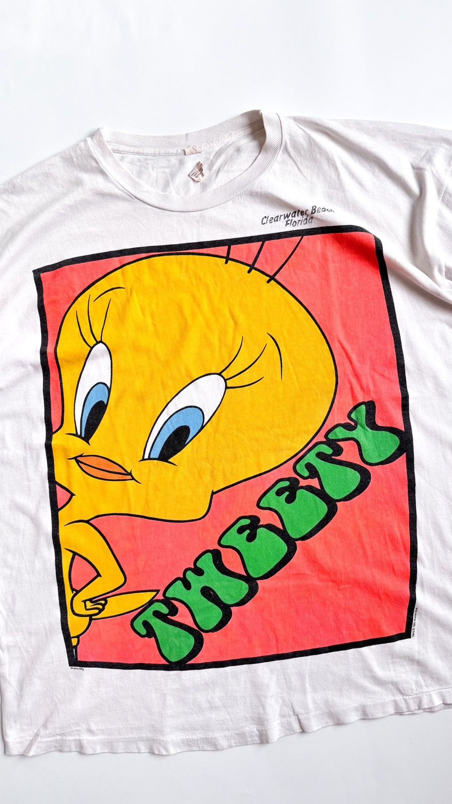 Vintage × Warner Bros Vintage Tweety T-shirt 1993’s Size US XXL / EU 58 / 5 - 1 Thumbnail