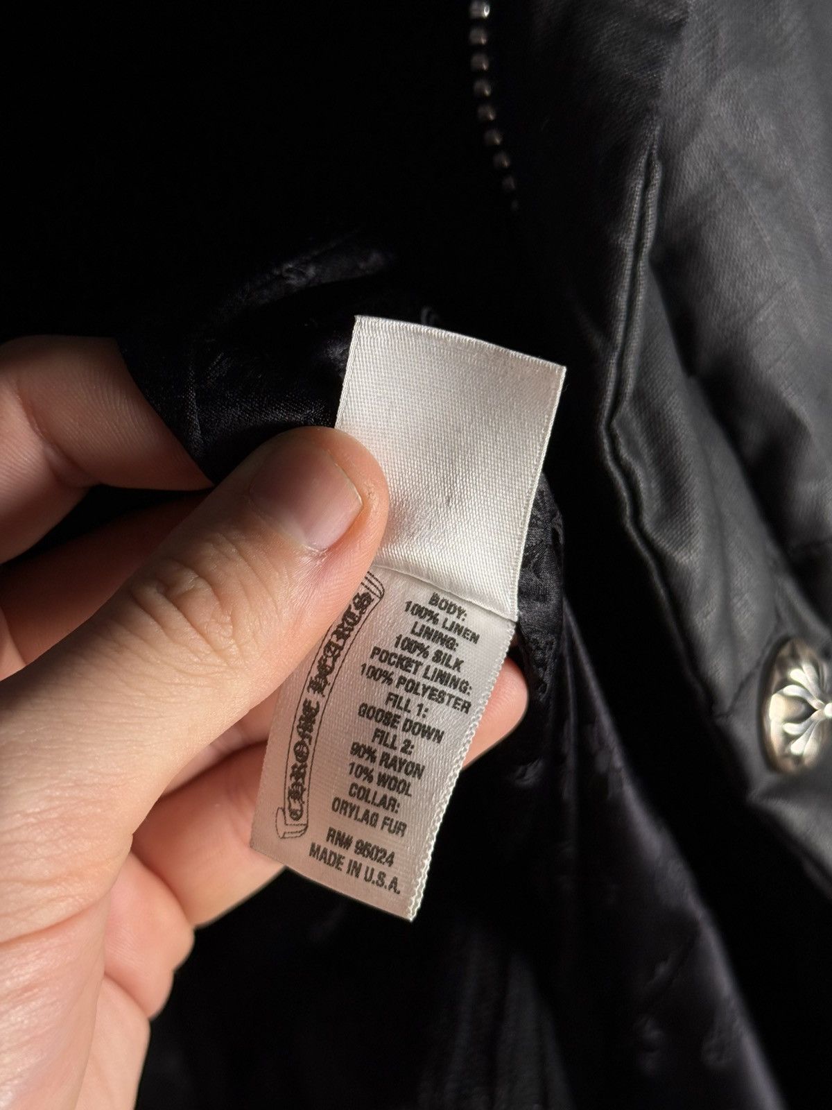 Chrome Hearts 🚭GRAIL🚭 EARLY 2000's MINK COLLAR WAXED COTTON UTILITY JACKET Size US L / EU 52-54 / 3 - 23 Thumbnail