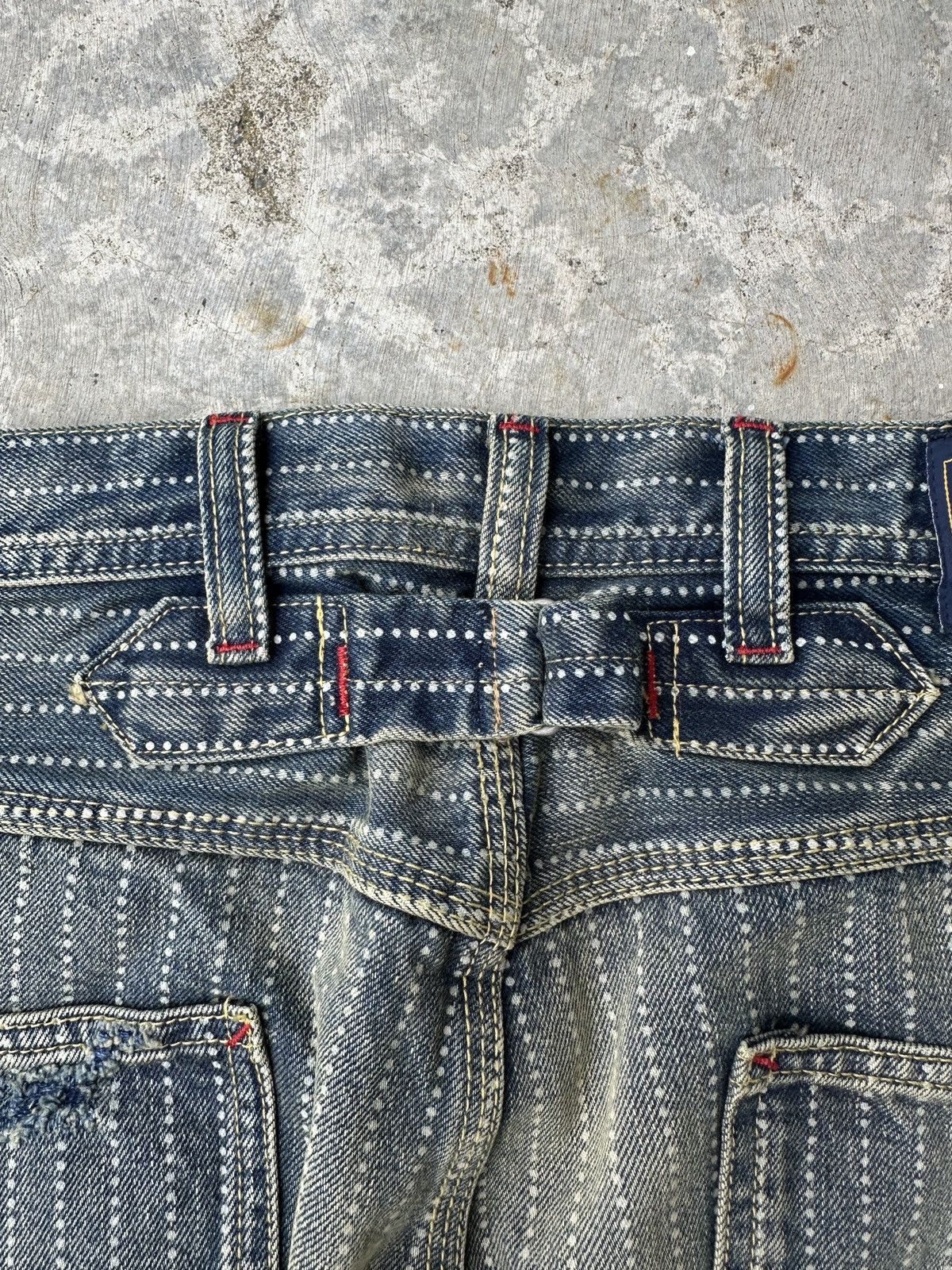 Japanese Brand Wabash Buckleback Double Knee Dungaree Striped Union Kountry Size US 36 / EU 52 - 14 Thumbnail