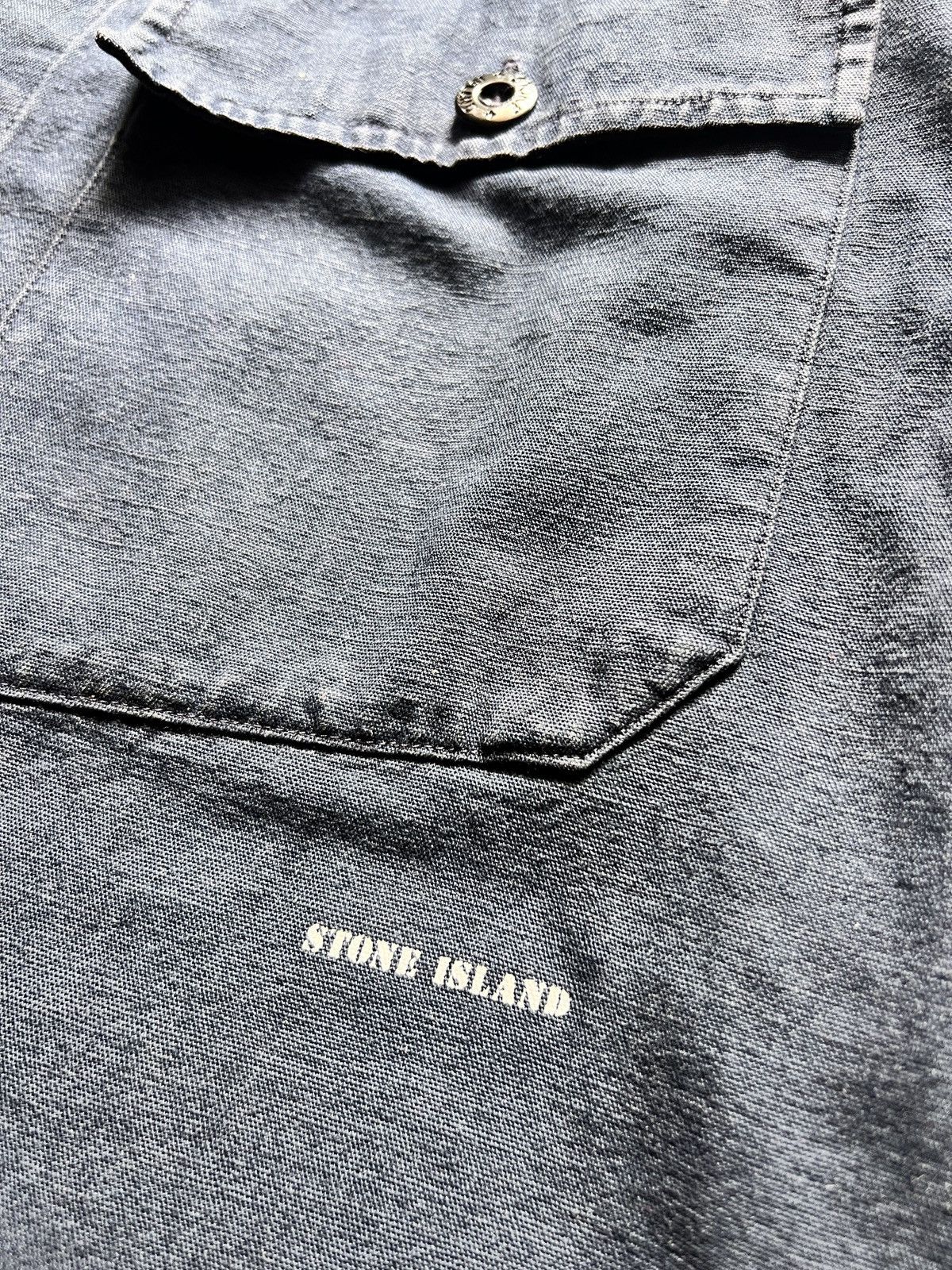 Massimo Osti × Stone Island × Vintage Vtg Stone Island Button Up Light Jacket Size US M / EU 48-50 / 2 - 8 Thumbnail