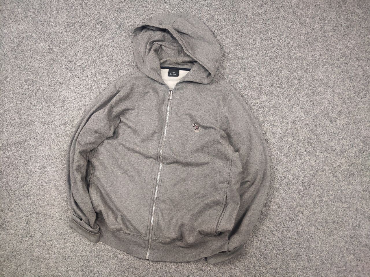 Paul Smith Paul Smith Design Grey Zip Zebra Logo Hoodie Sweatshirt Size US L / EU 52-54 / 3 - 5 Thumbnail