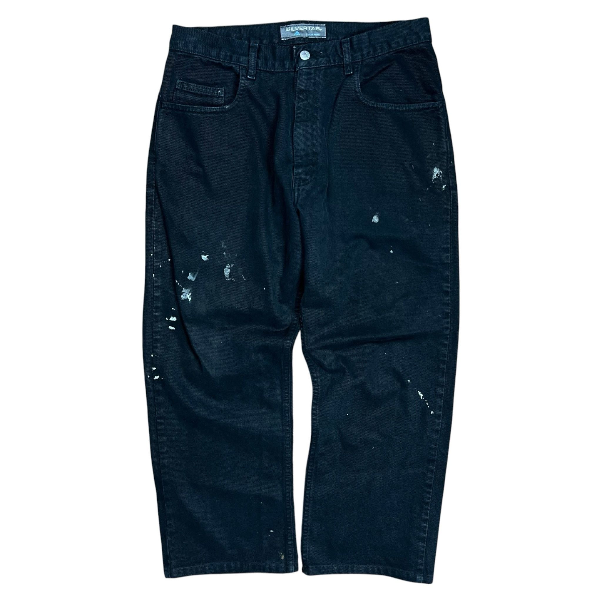 Levi's Vintage Levi’s SilverTab Black Paint Splattered Jeans - 34” Size US 34 / EU 50 - 1 Thumbnail