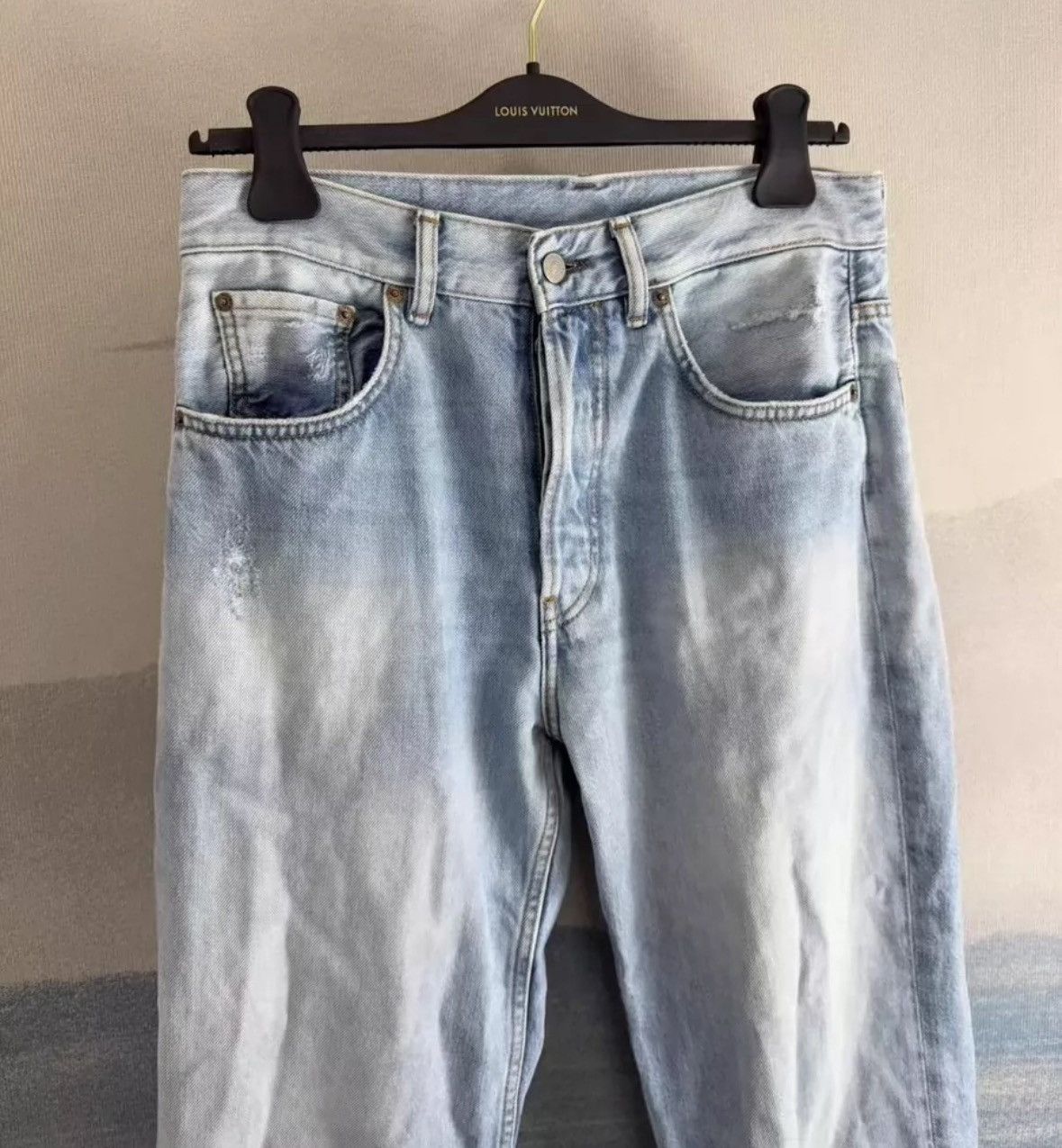 Acne Studios Acne studios Washed blue leather jeans 2412-Nextarrow Size US 30 / EU 46 - 3 Thumbnail