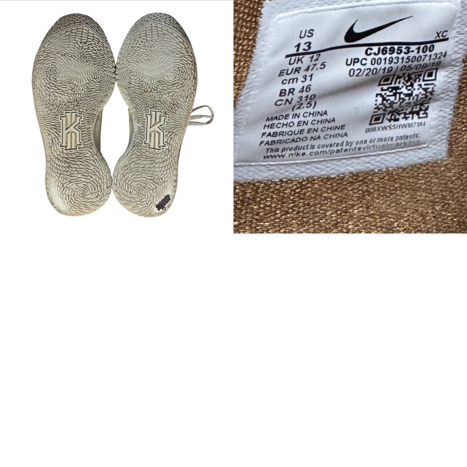 Nike Nike Kyrie 2 Low Spongebob Sneaker CJ6953-100 White Men's Size 13 US Size US 13 / EU 46 - 7 Thumbnail